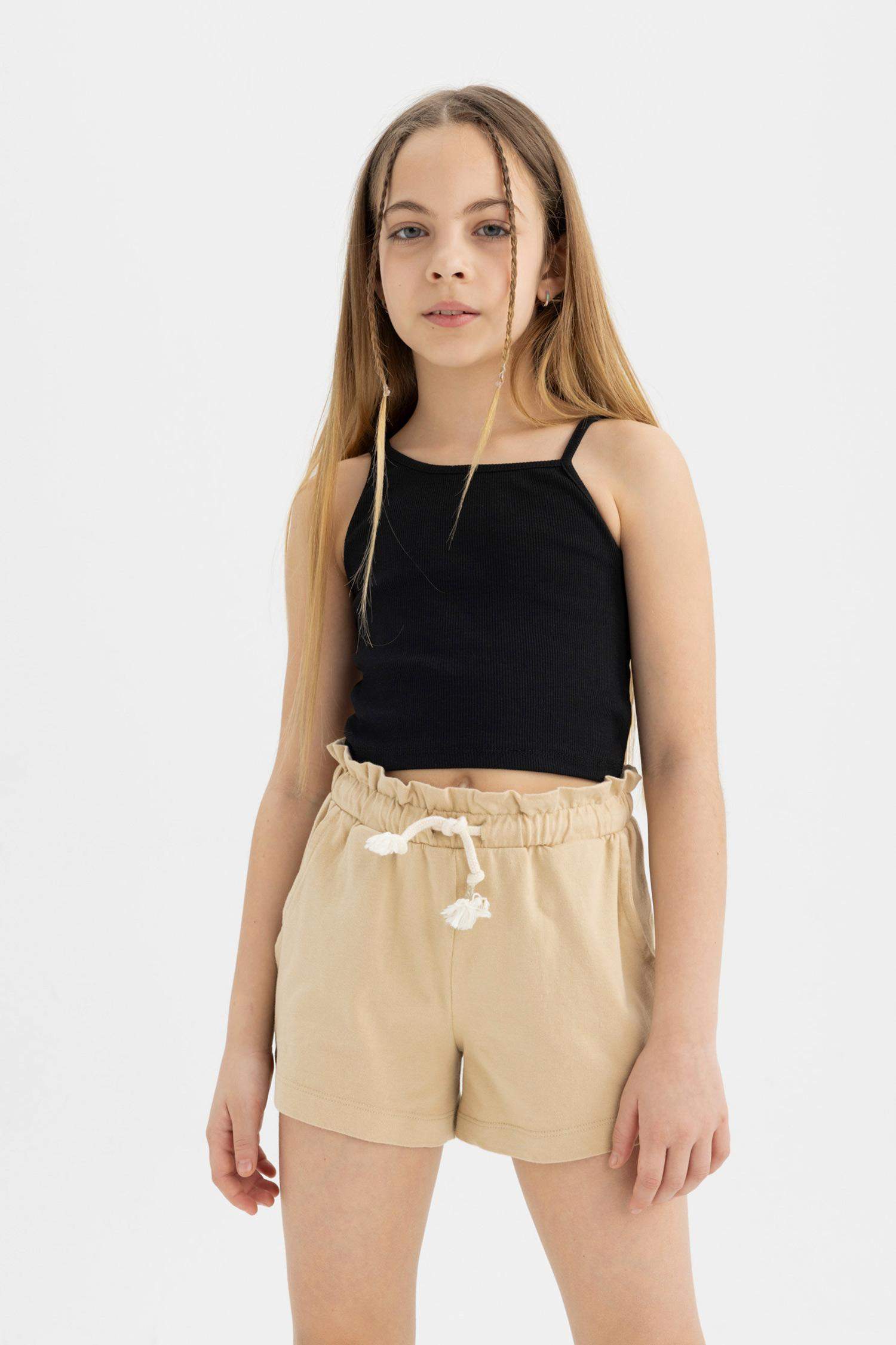 Girl Medium Heavyweight Fabric Shorts
