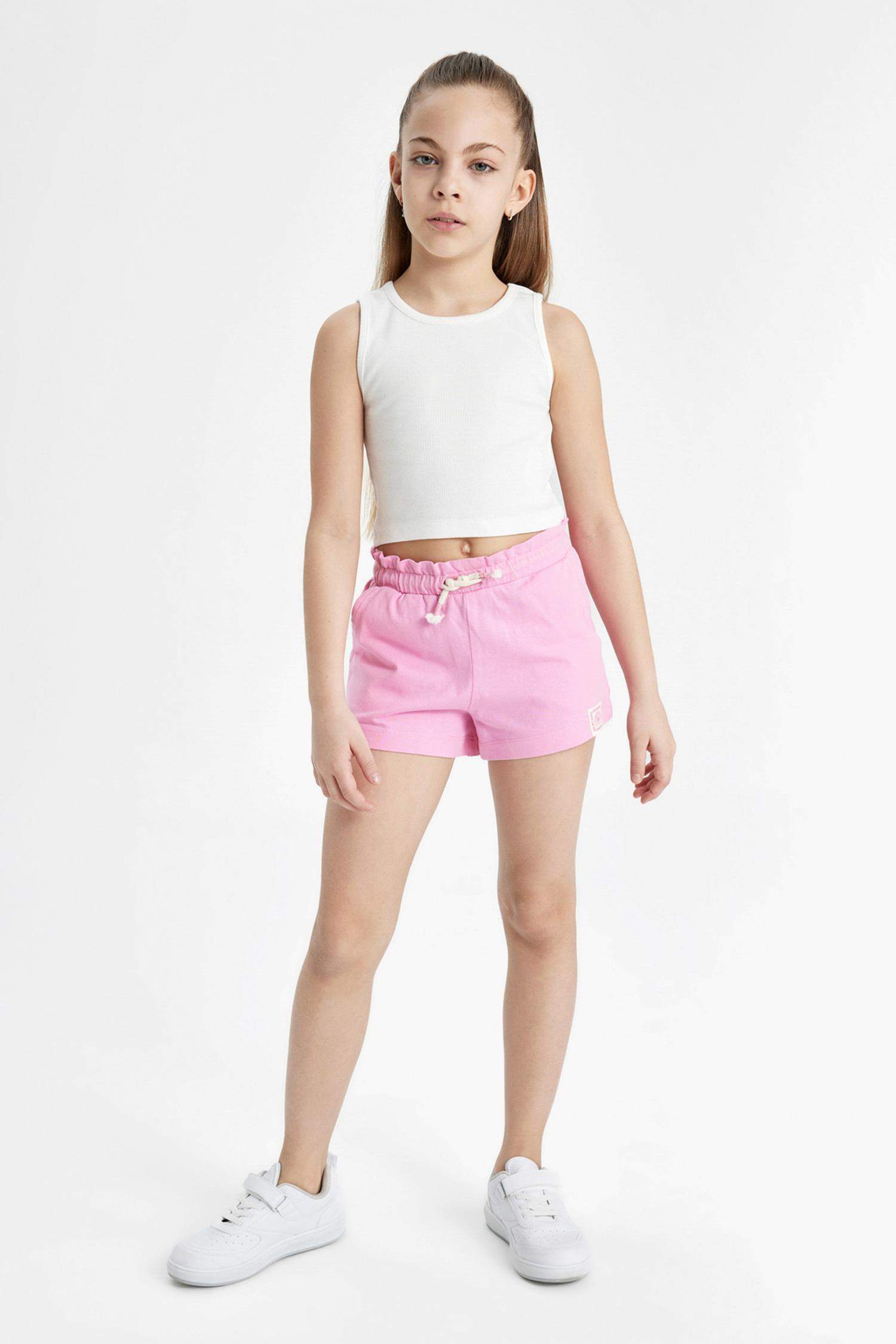 Girl Medium Heavyweight Fabric Shorts