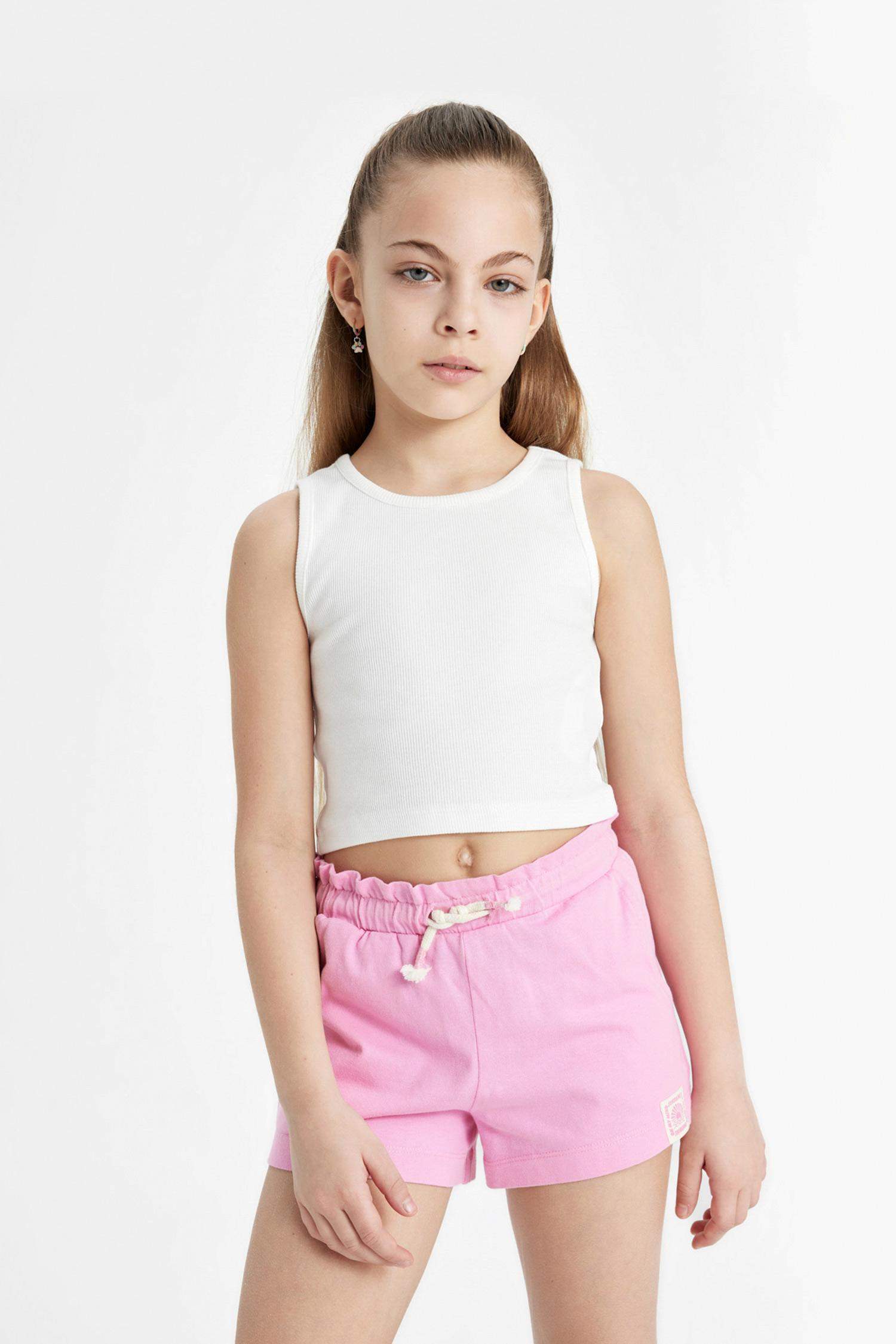 Girl Medium Heavyweight Fabric Shorts