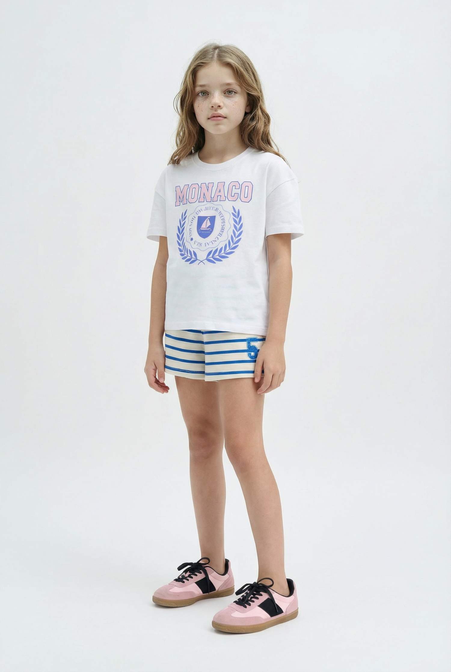 Girl Thin Sweatshirt Fabric Shorts