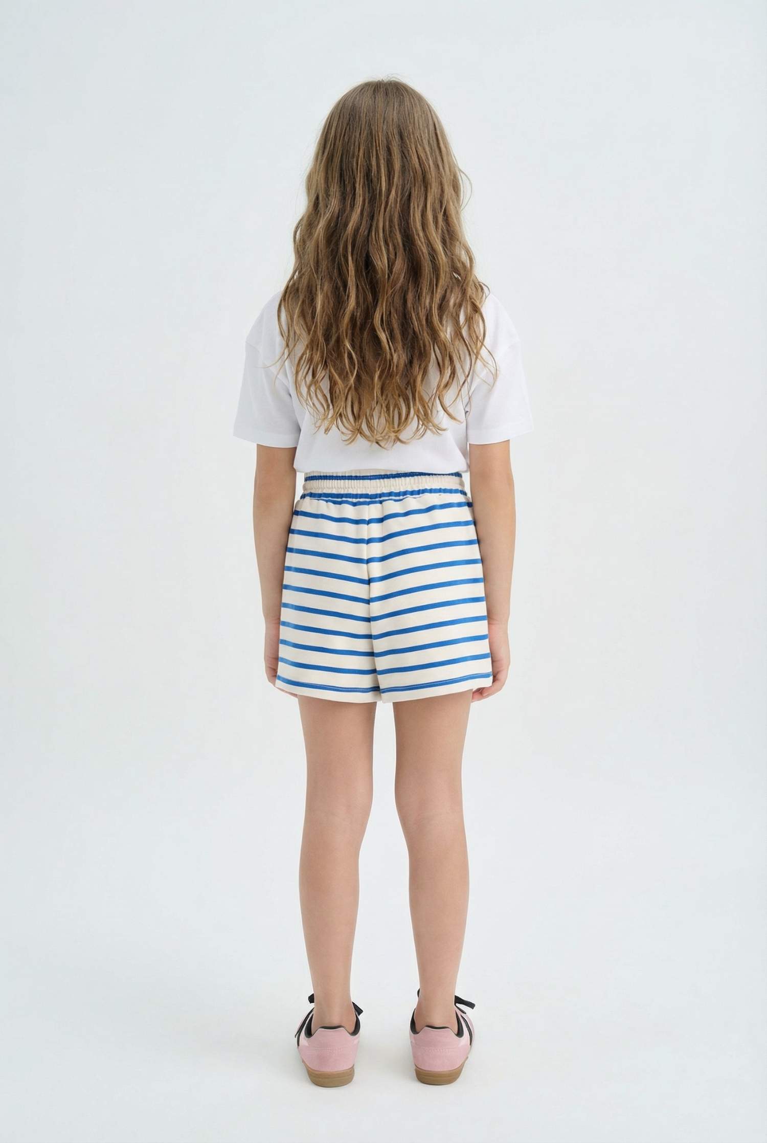 Girl Thin Sweatshirt Fabric Shorts