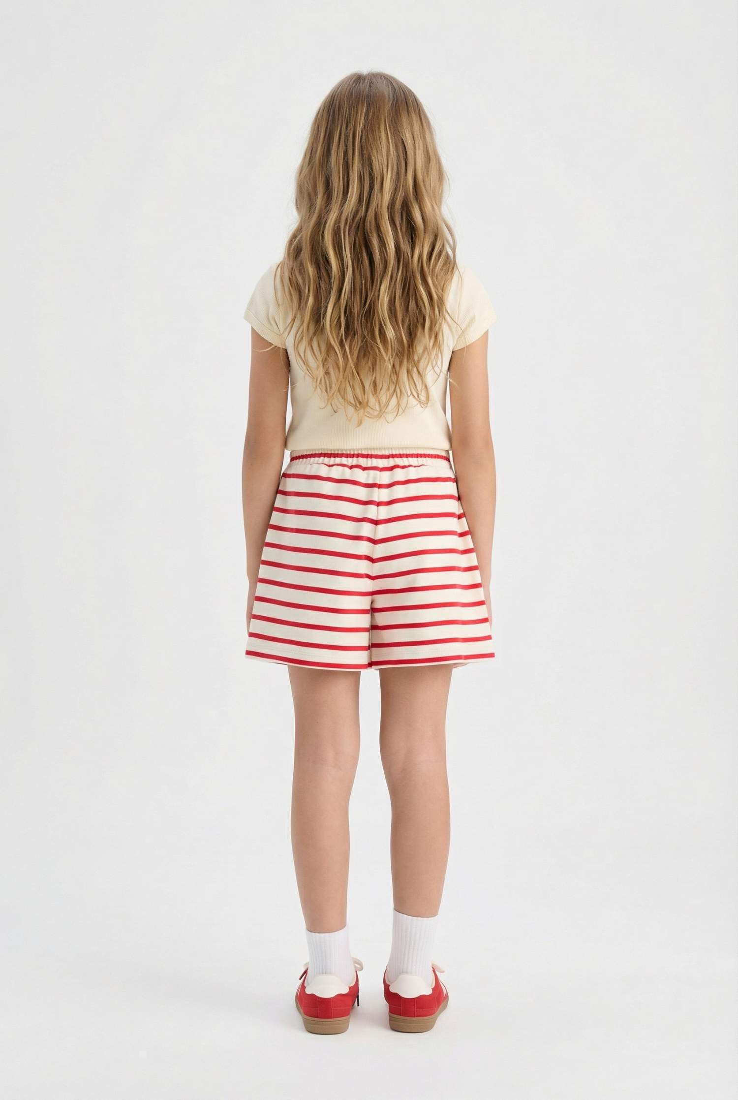 Полосатые Шорты для Девочек на Резинке