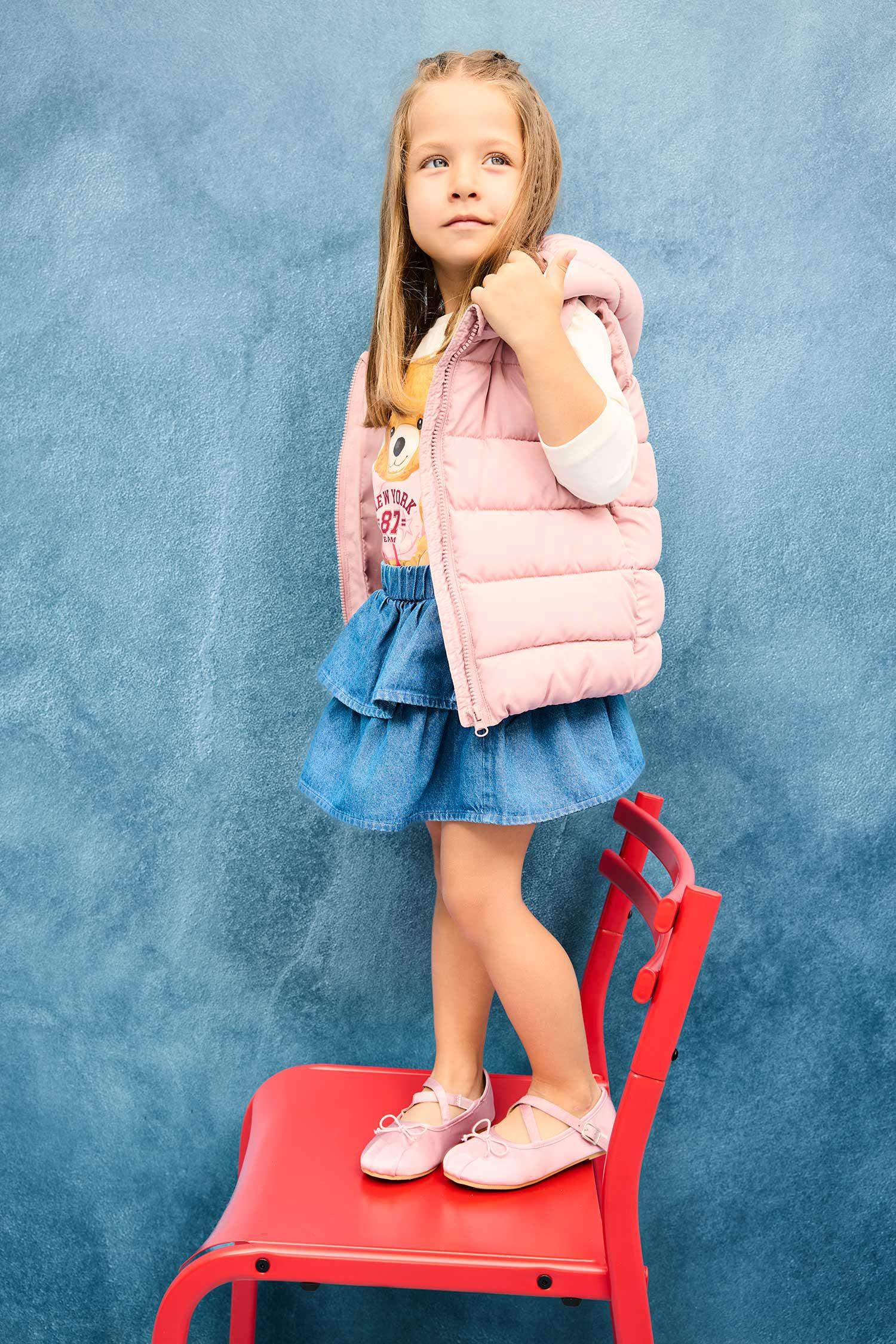 Baby Girl Hooded Puffer Vest