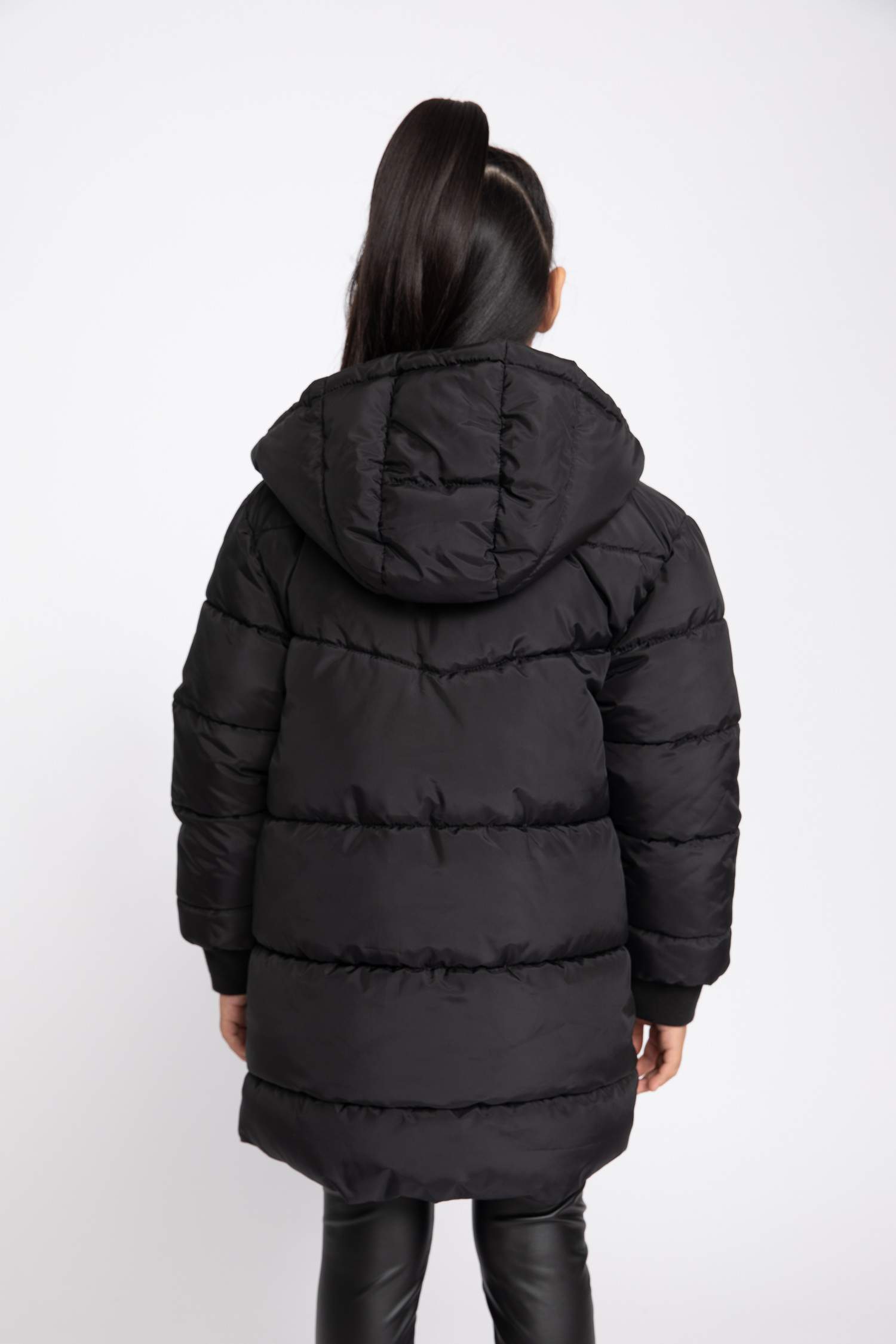 Куртка водоотталкивающая с капюшоном для девочек, Школьная коллекция