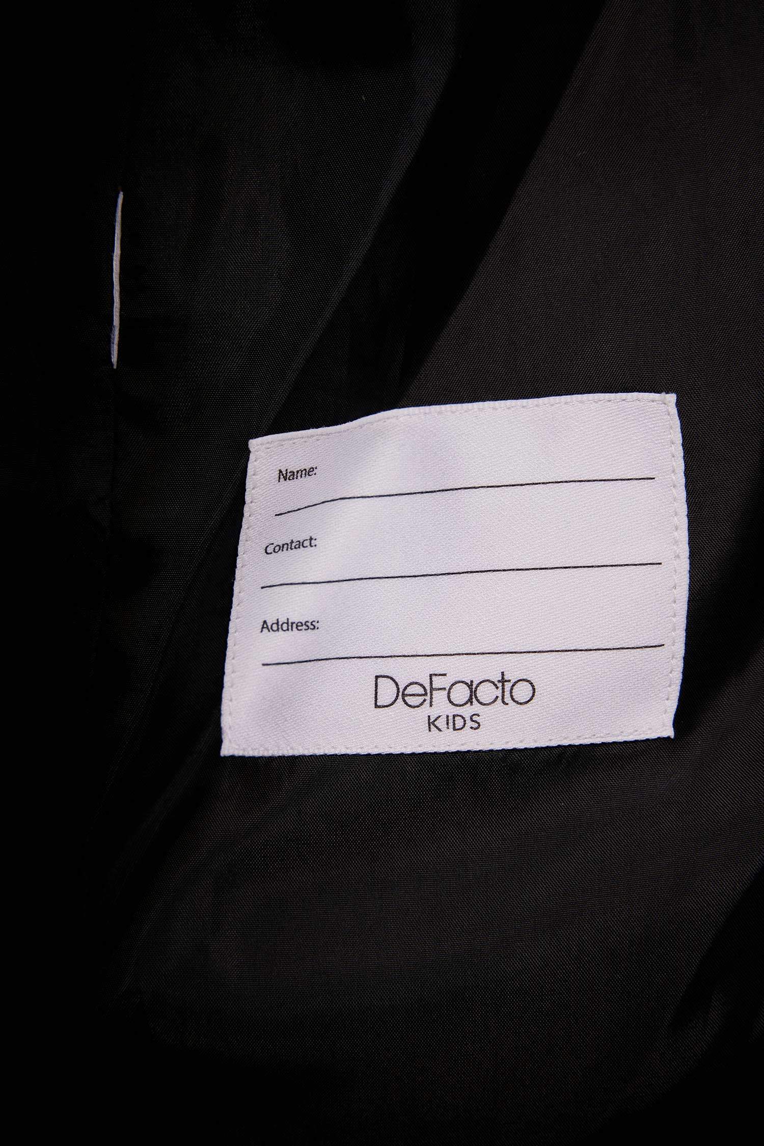 Kız Çocuk Su İtici Çıkarılabilir Kürklü Kapüşonlu Uzun Kaban