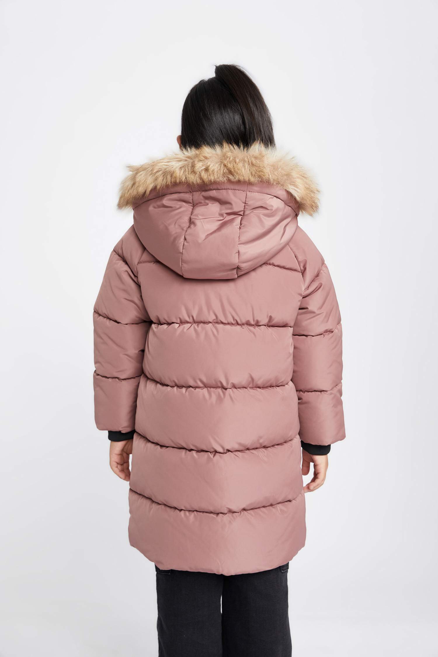 Manteau à capuche Coupe Régulière pour Fille