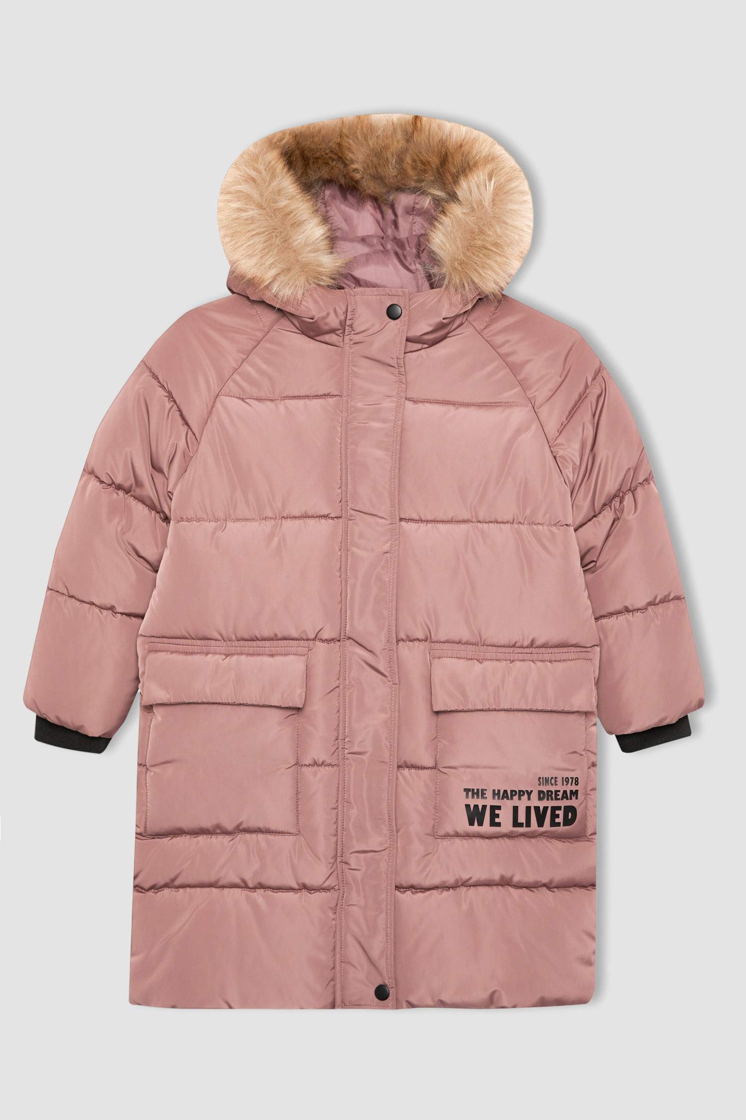 Manteau à capuche Coupe Régulière pour Fille
