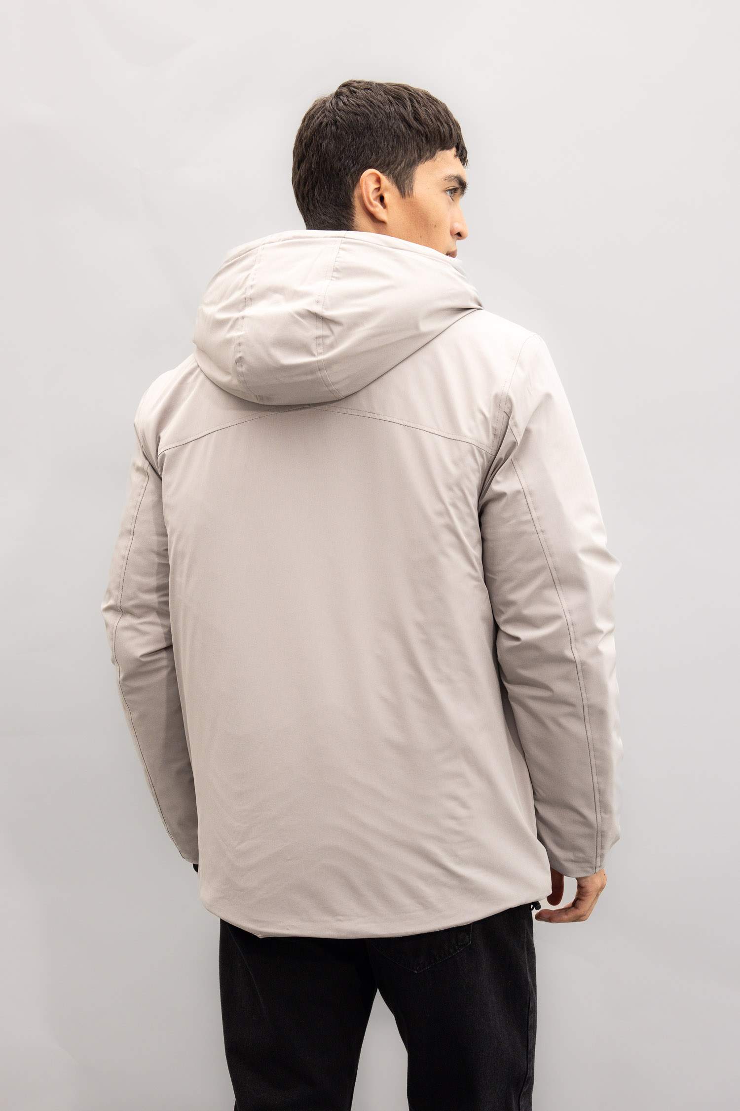 Su İtici Regular Fit Kapüşonlu Fermuarlı Cepli Mont