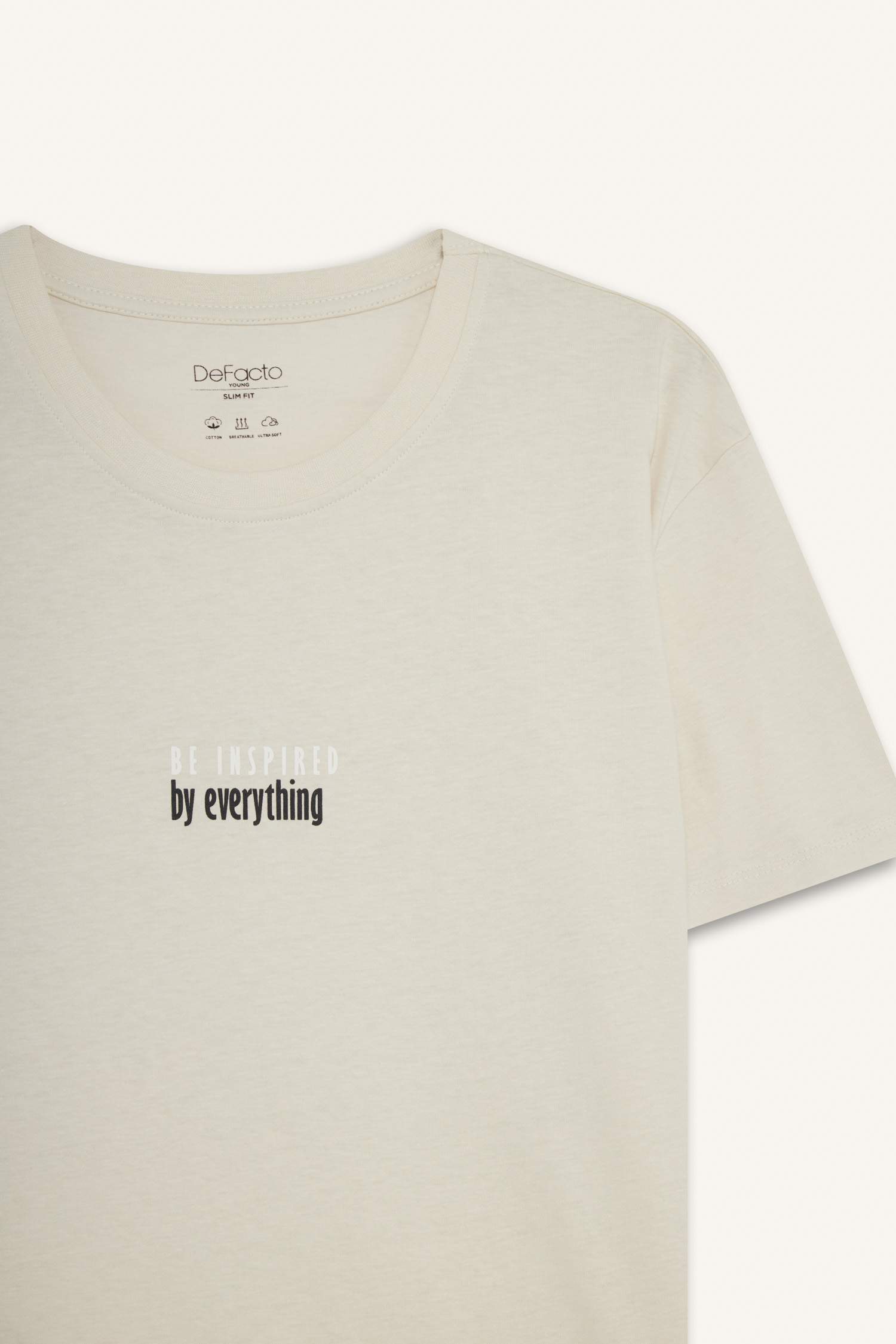 Slim Fit Crew Neck Printed Cotton T-Shirt