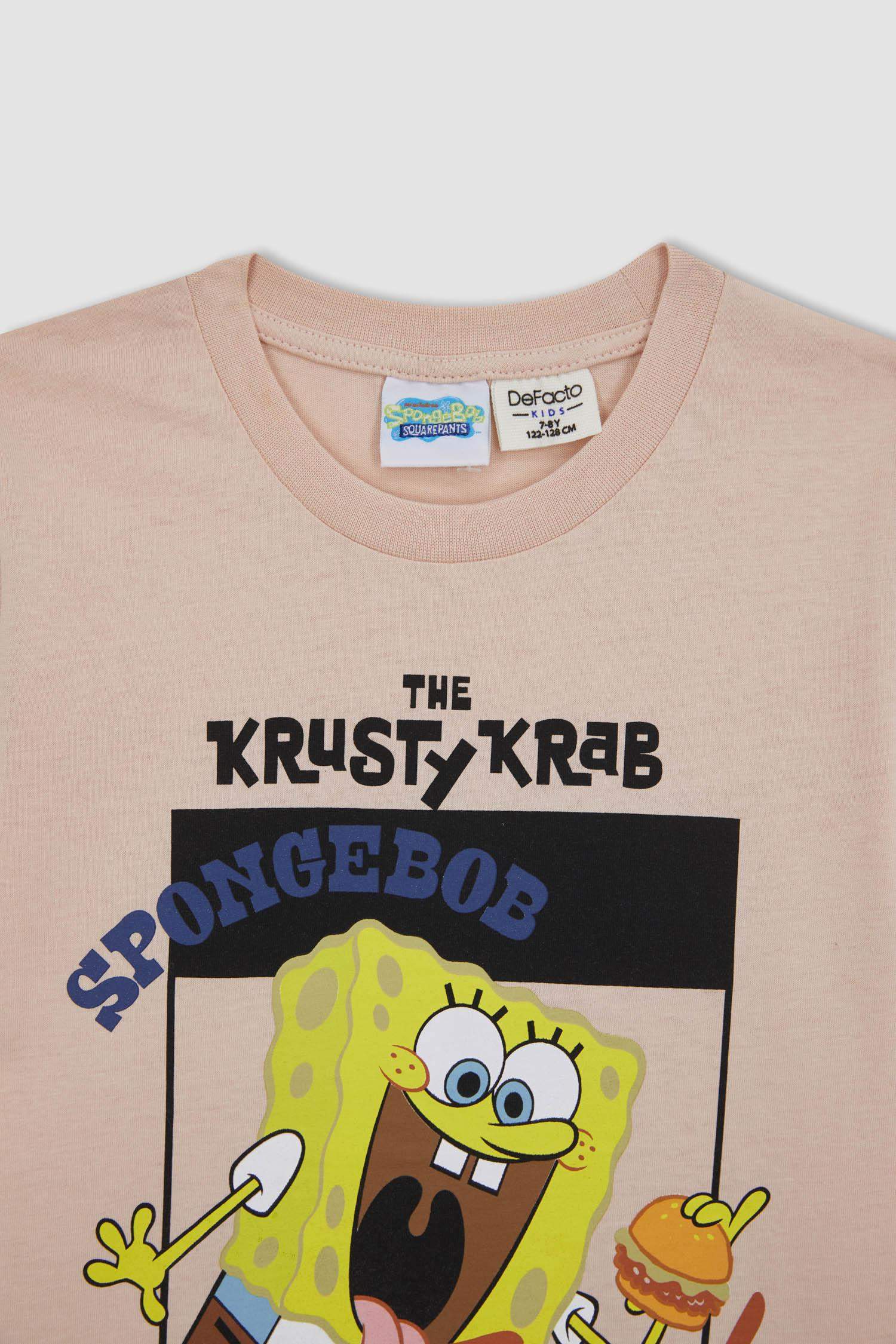 Pink Boys & Teens Boy Regular Fit SpongeBob Licensed 2-Piece Pajamas ...