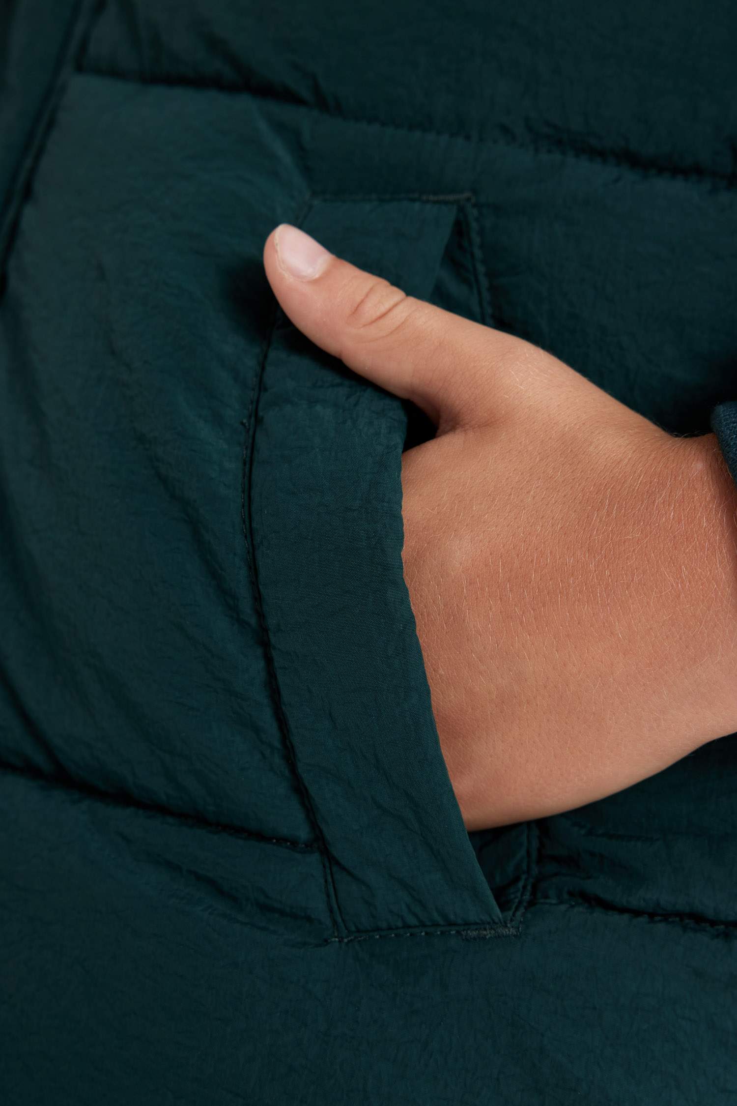 Boy Water Repellent Plush Lining Puffer Jacket