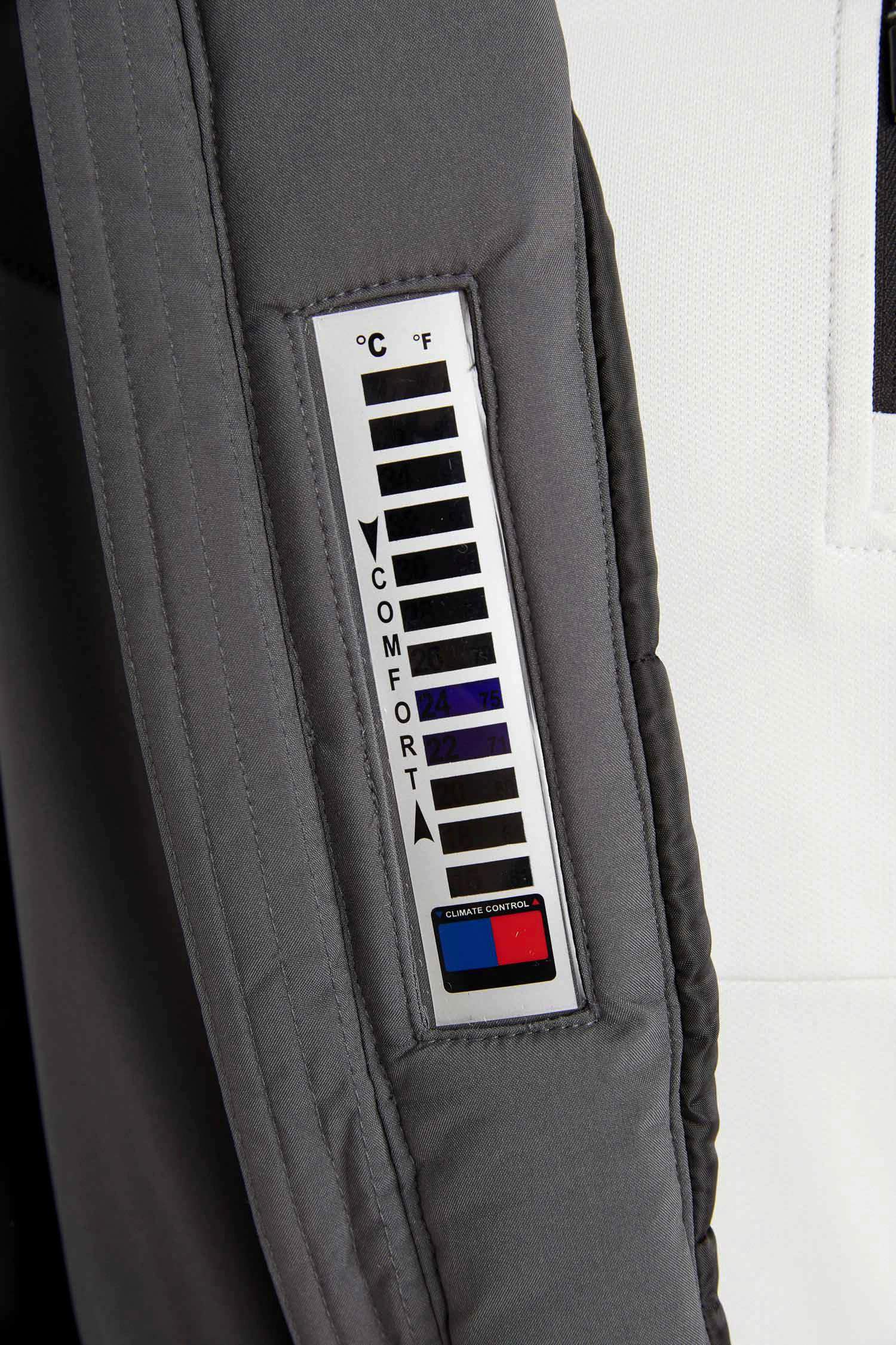 Termometreli Su İtici Rüzgar Geçirmez Slim Fit Dar Kesim Kapüşonlu Fermuarlı Mont