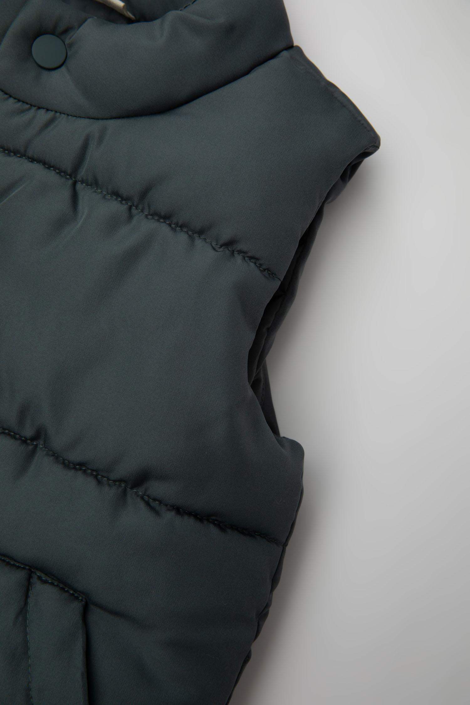 Erkek Bebek Dik Yaka Su Geçirmez Kumaş Çıtçıtlı Şişme Yelek