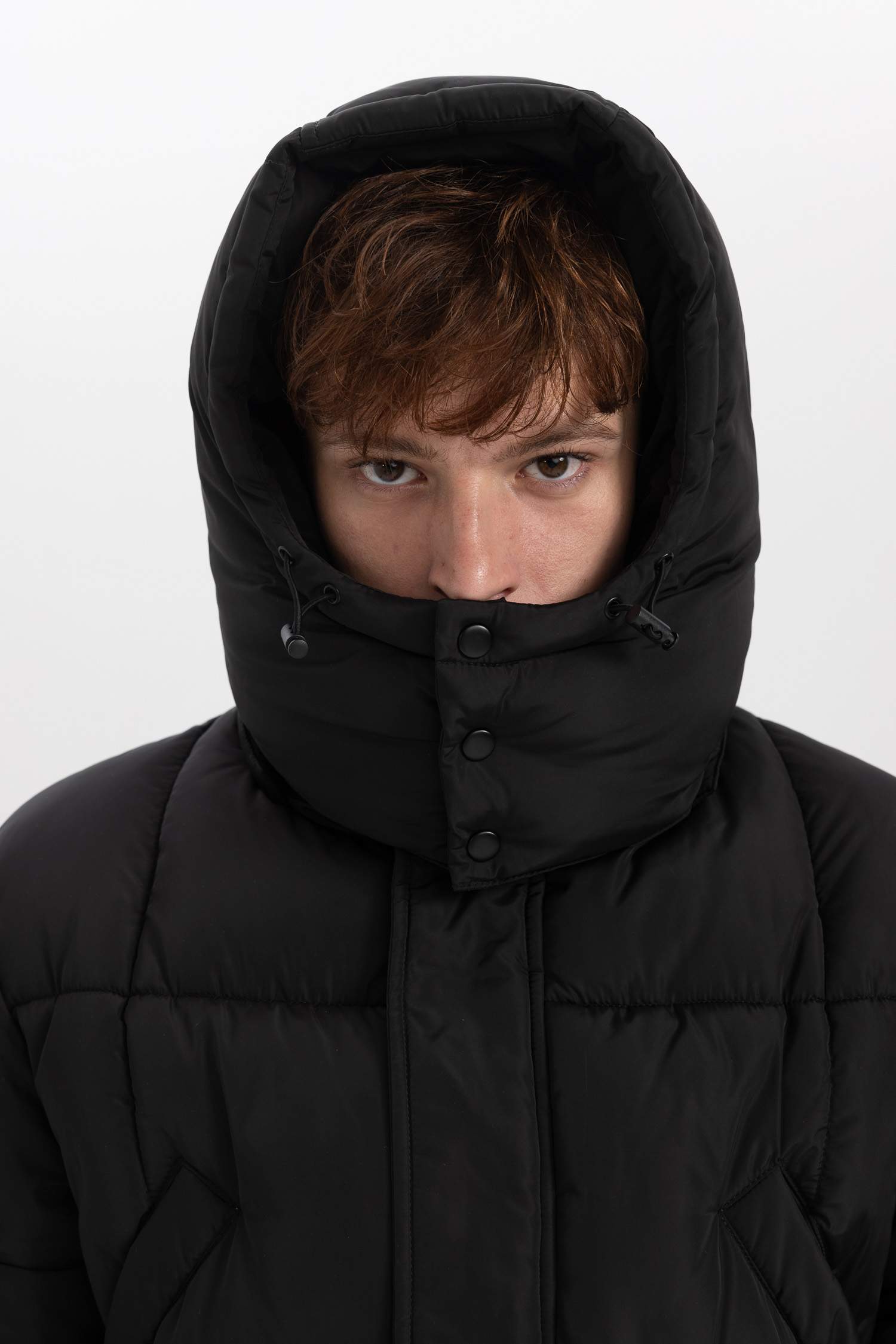 Su İtici Regular Fit Kapüşonlu Fermuarlı Cepli Şişme Mont Parka