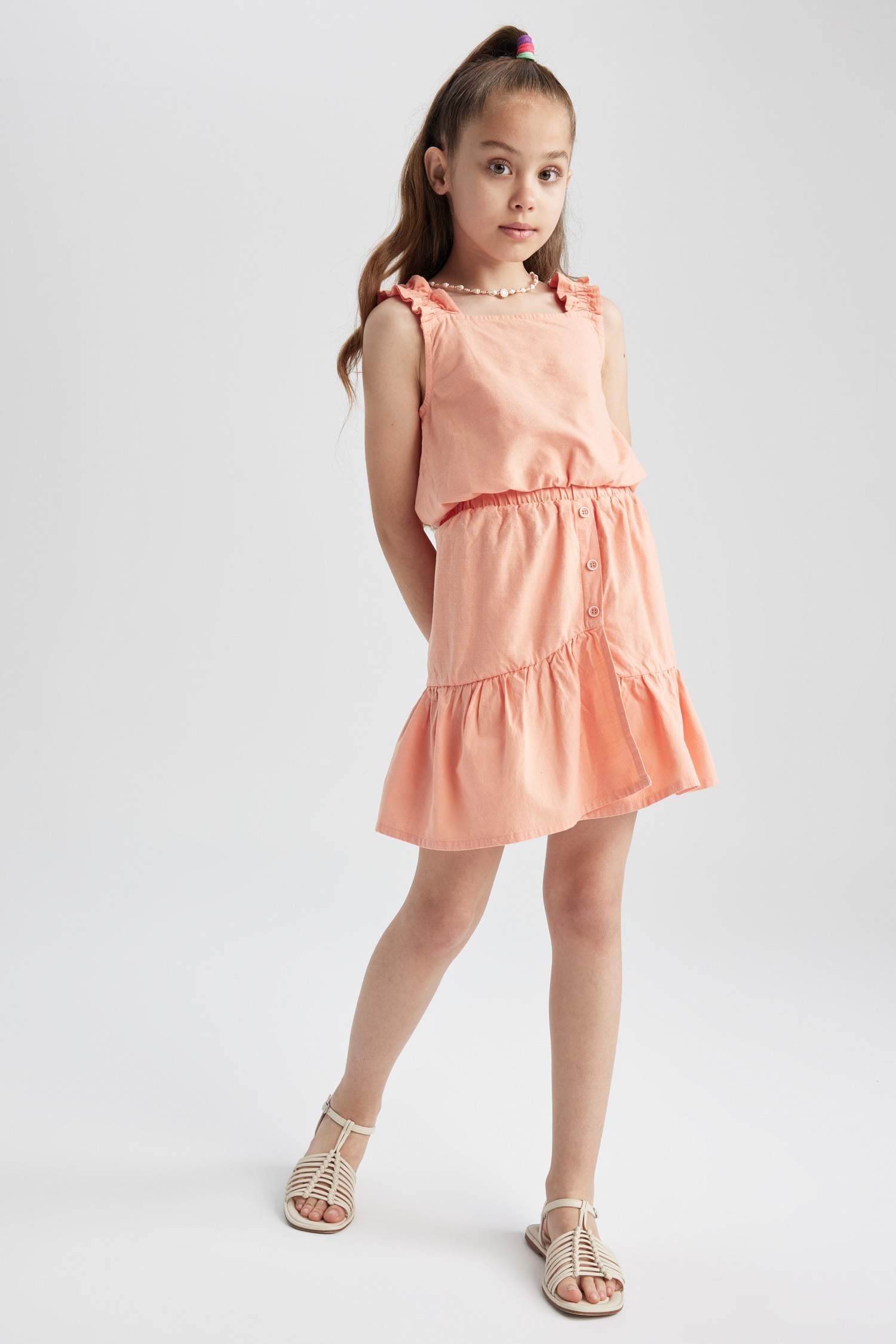 سيت بناتي بلوزة و تنورة - قطعتين