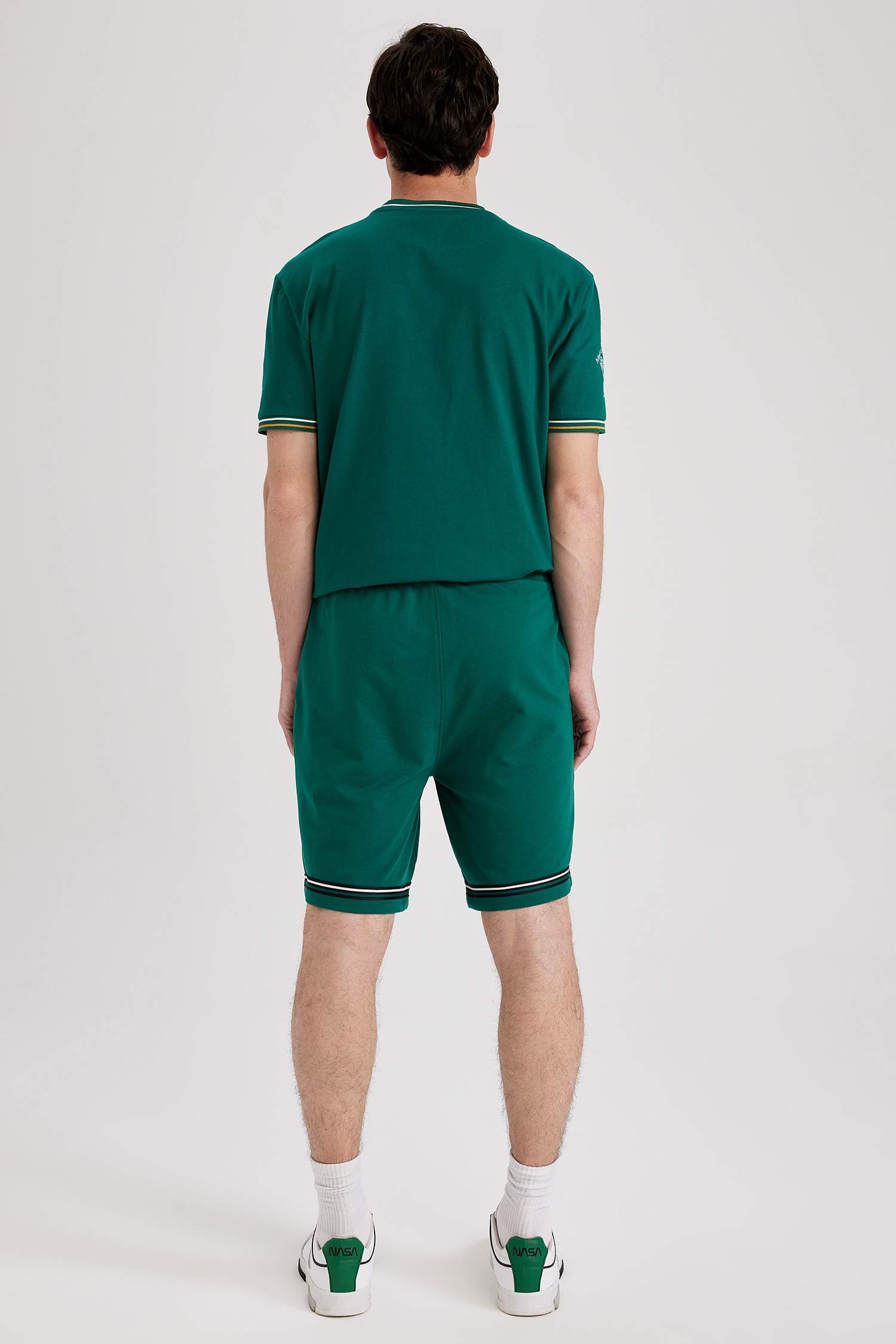 Regular Fit Sweatshirt Fabric Shorts