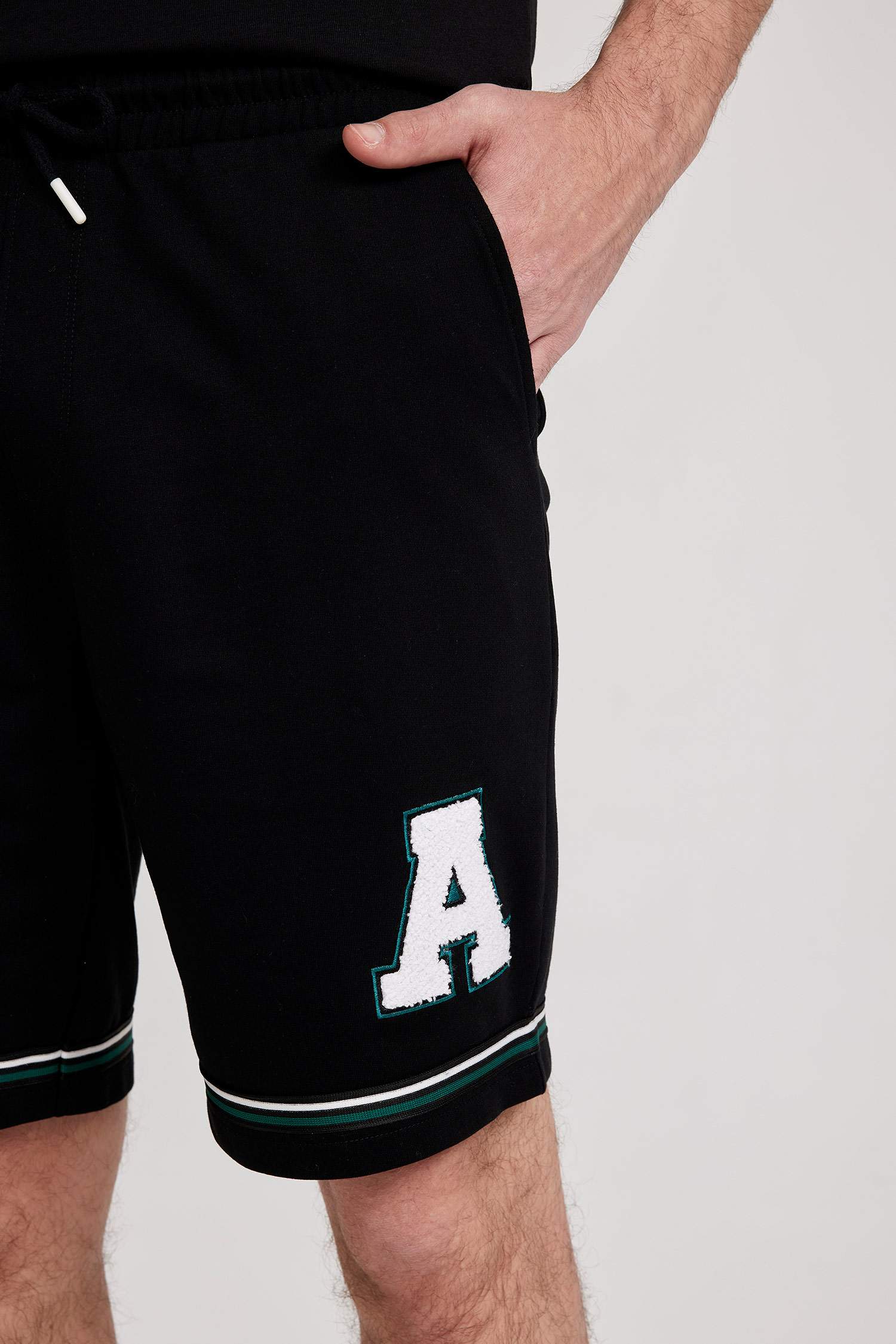 Regular Fit Sweatshirt Fabric Shorts