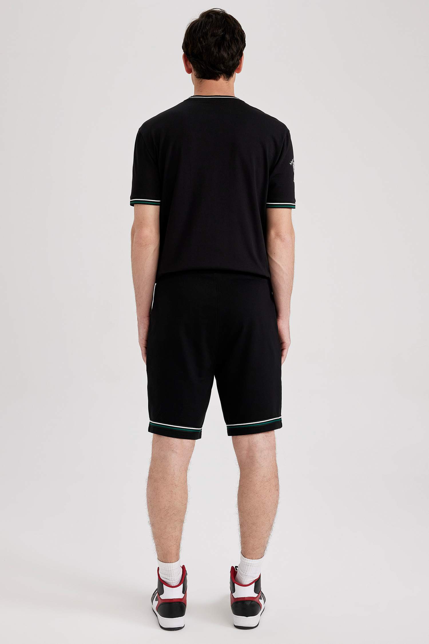 Regular Fit Sweatshirt Fabric Shorts