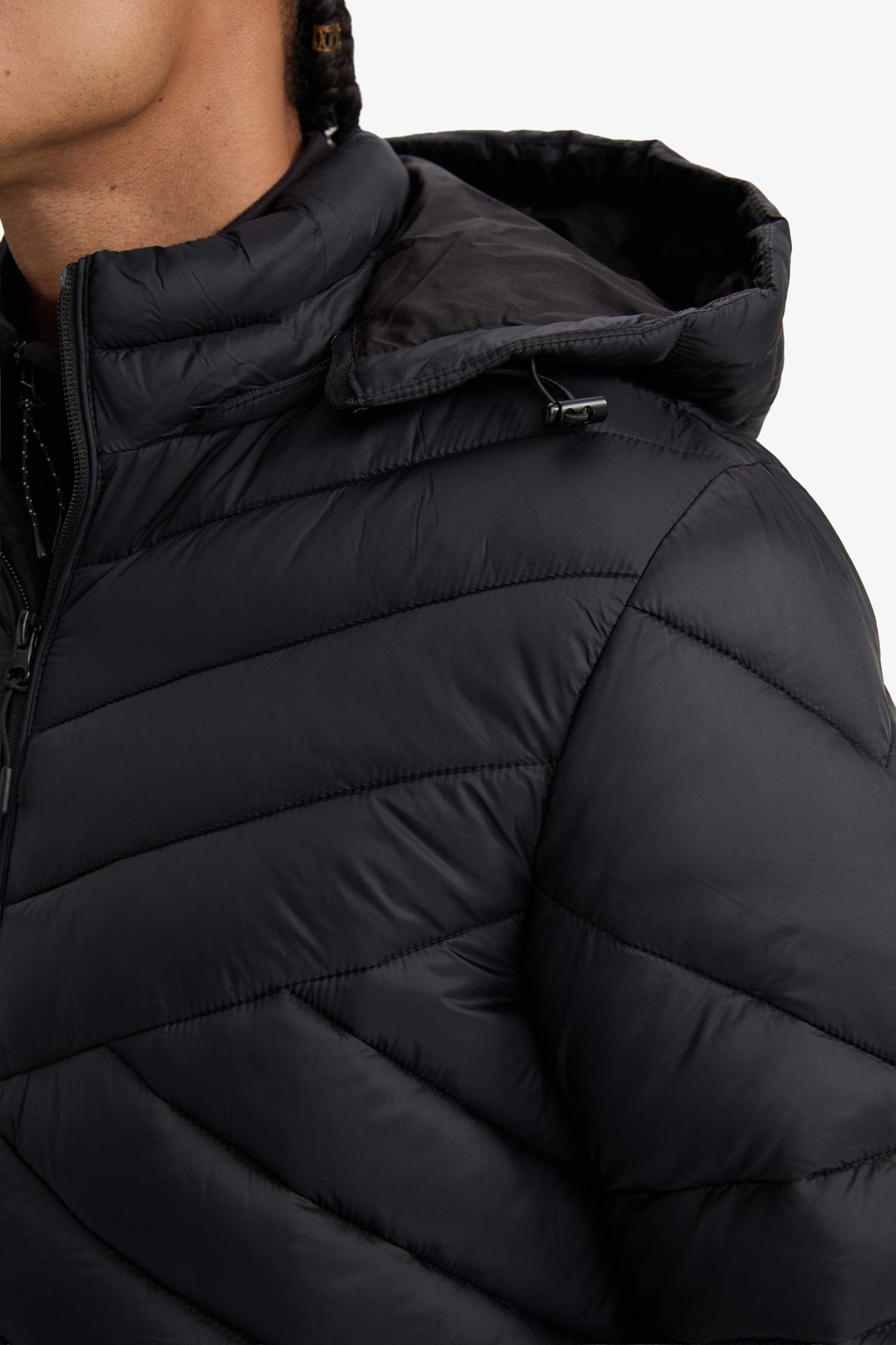 Su İtici Slim Fit Dar Kesim Kapüşonlu Fermuarlı Mevsimlik Baharlık Şişme Mont