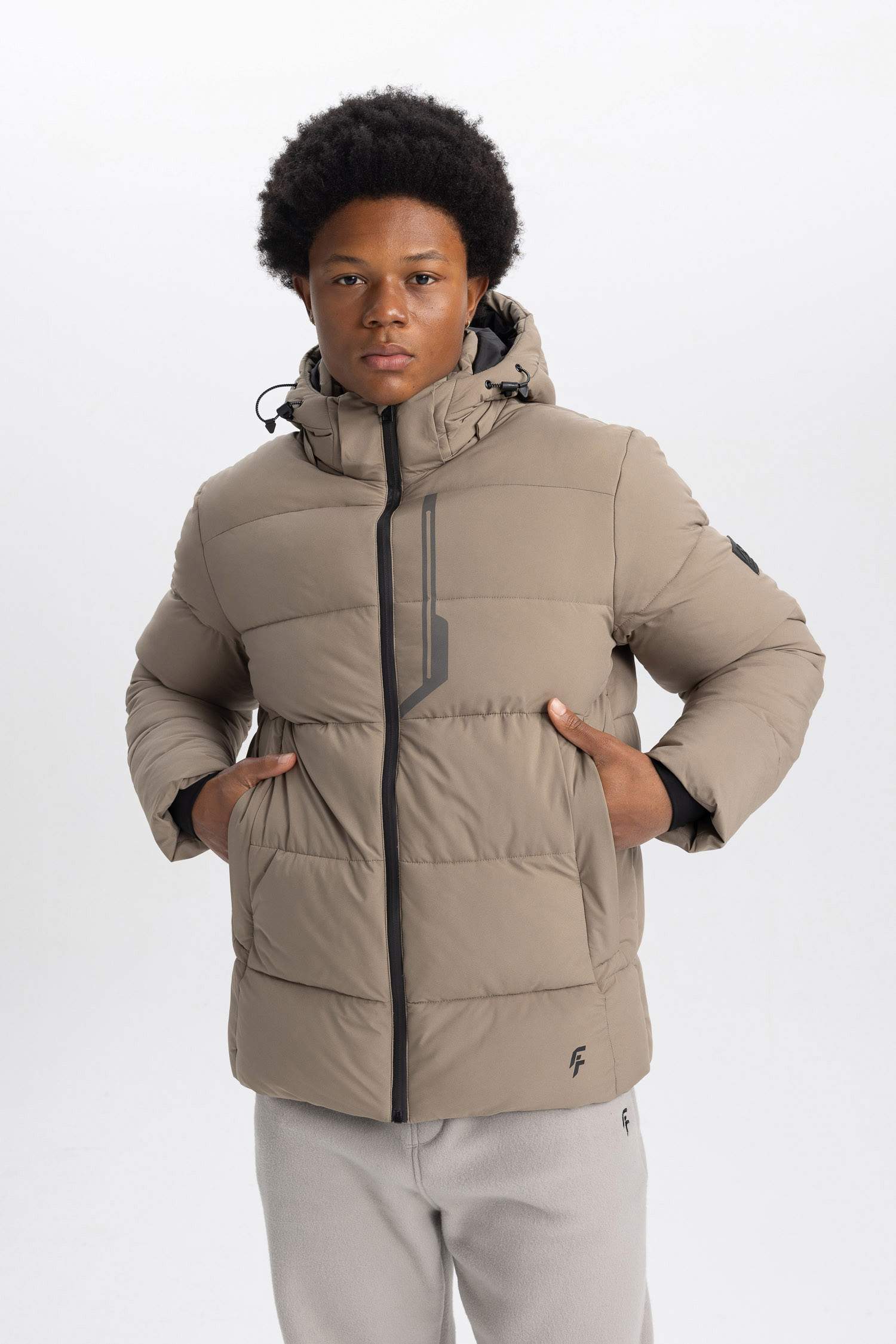 DeFactoFit Waterproof Slim Fit Hooded Puffer Jacket