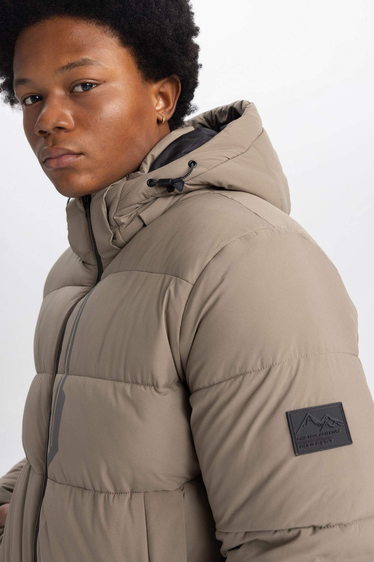 DeFactoFit Waterproof Slim Fit Hooded Puffer Jacket