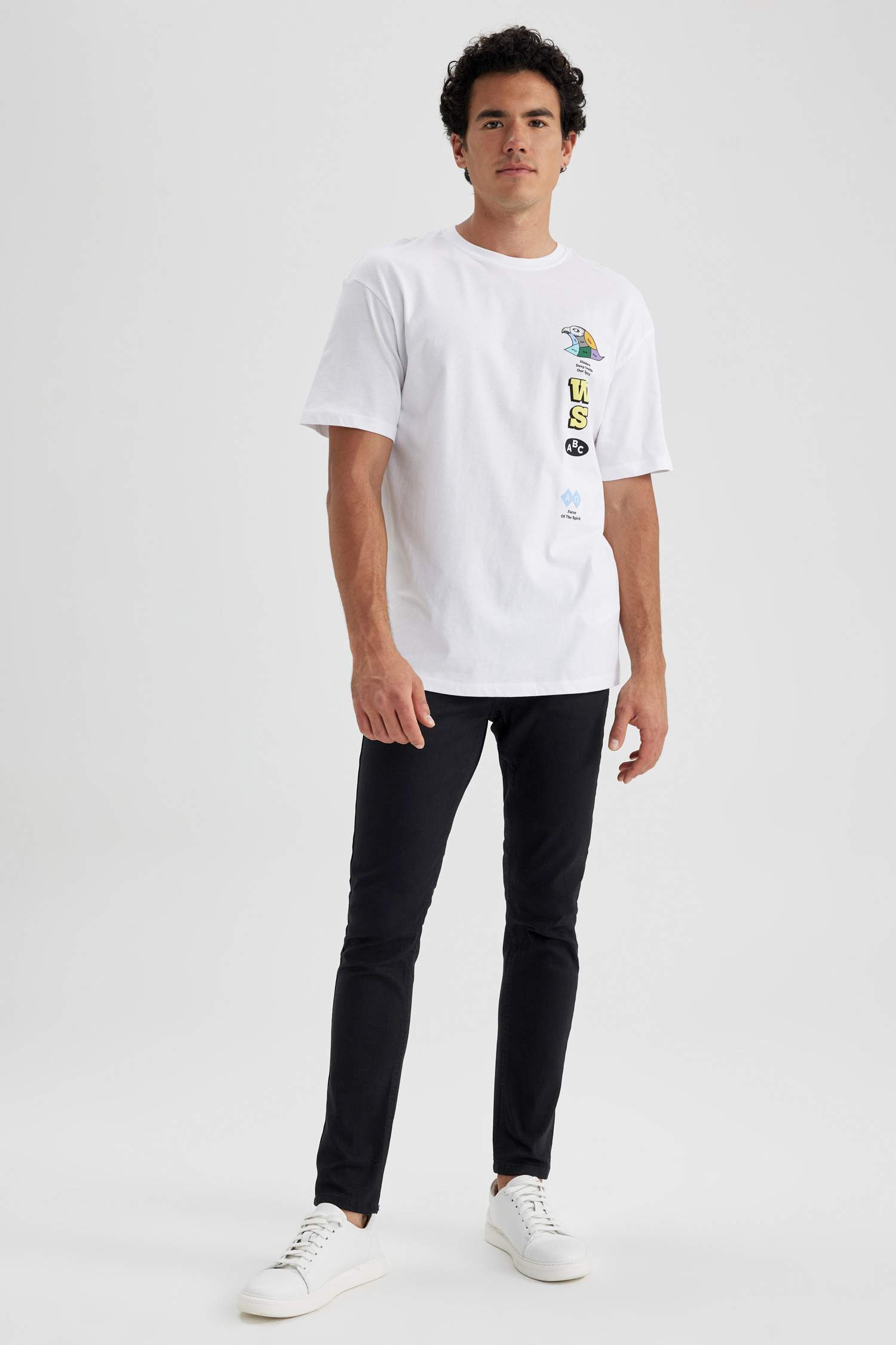 Comfort Fit Crew Neck Printed T-Shirt