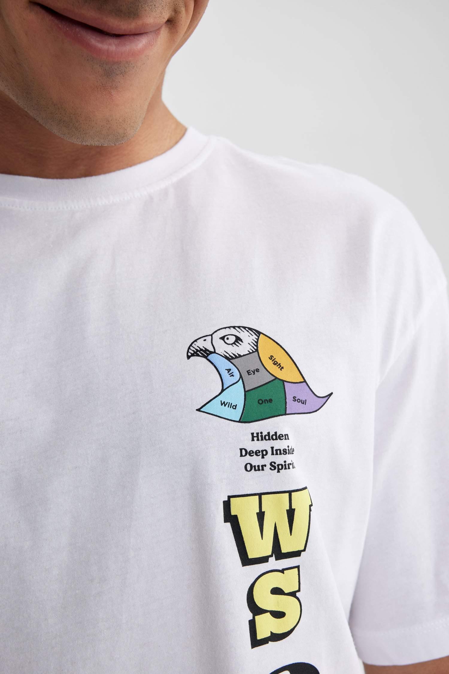 Comfort Fit Crew Neck Printed T-Shirt