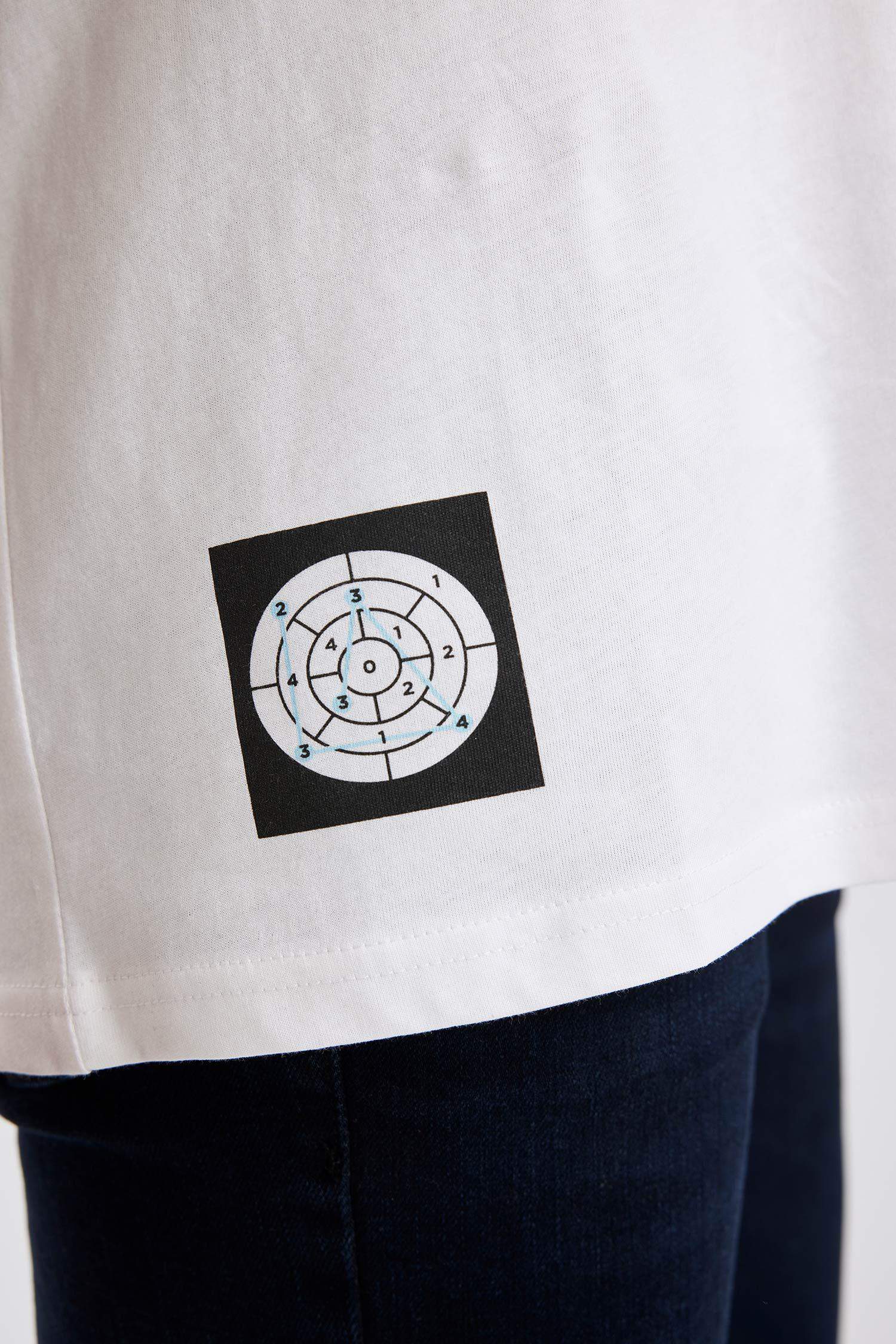 Comfort Fit Crew Neck Printed T-Shirt