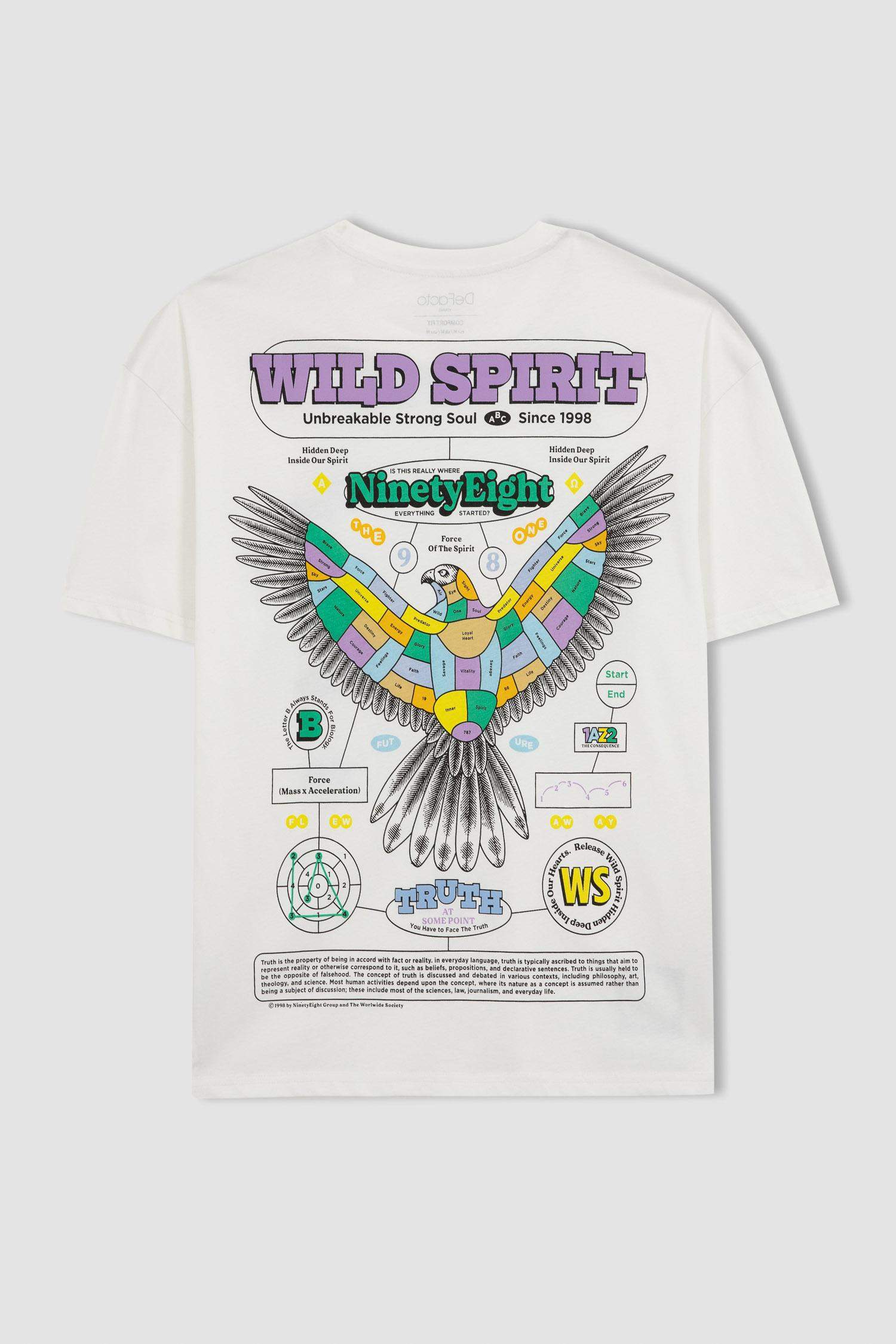 Comfort Fit Crew Neck Printed T-Shirt