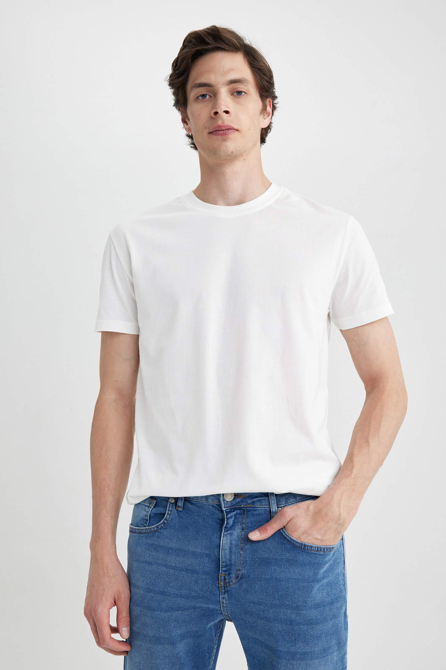 дөңгелек жаға үлкен Қысқа жеңді футболка