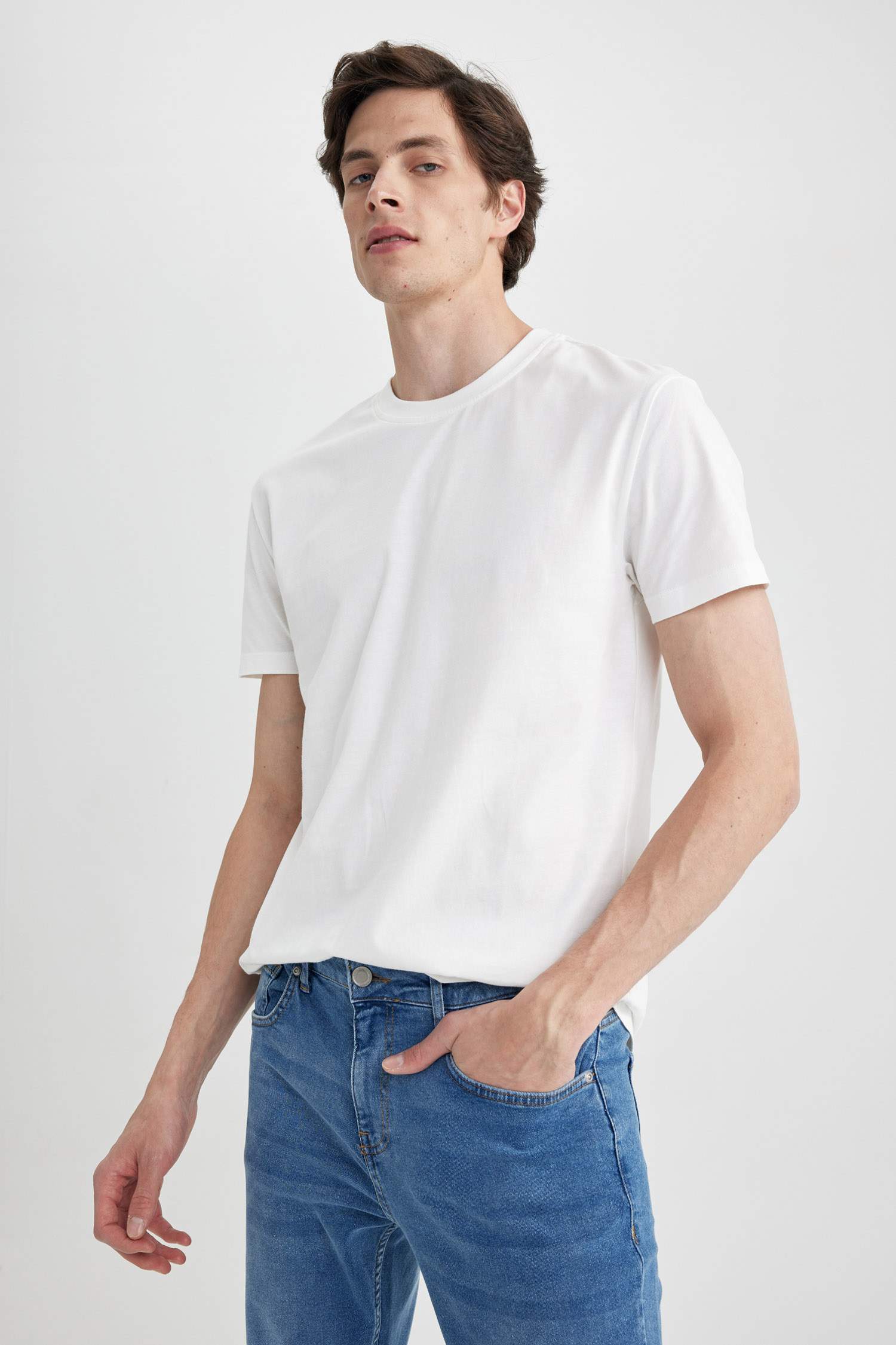 дөңгелек жаға үлкен Қысқа жеңді футболка