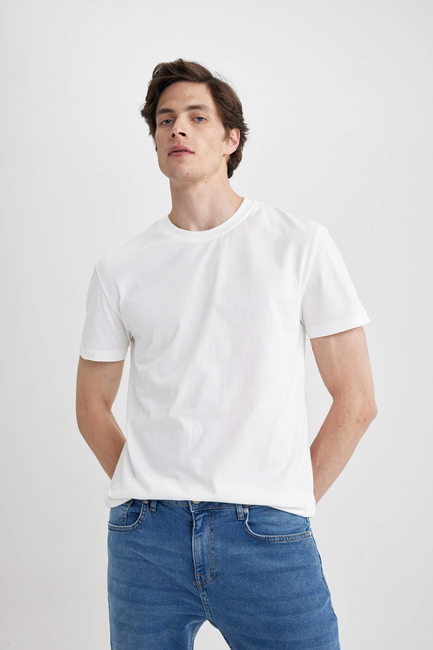 дөңгелек жаға үлкен Қысқа жеңді футболка