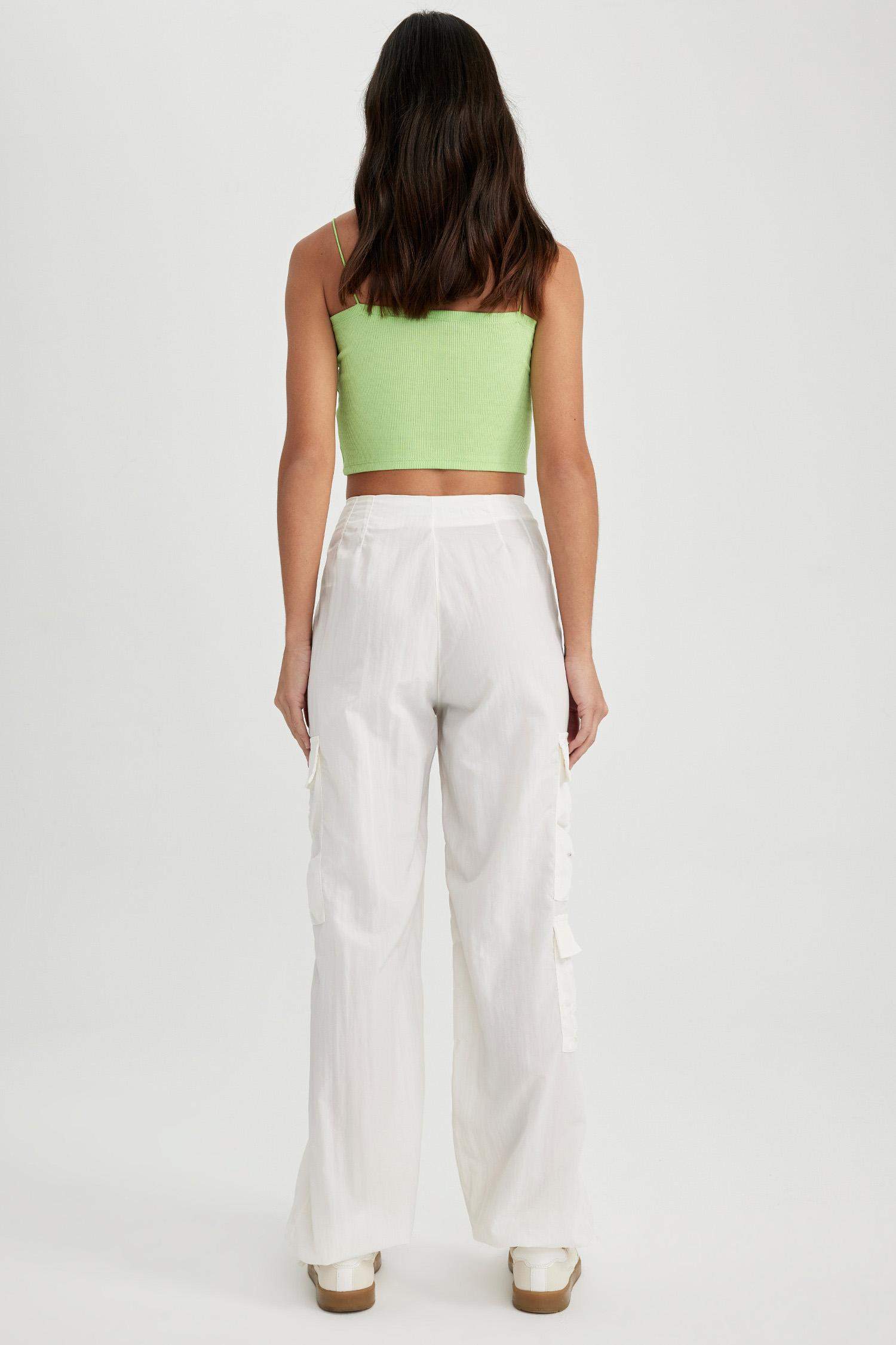 Parachute High Waist Standard Trousers