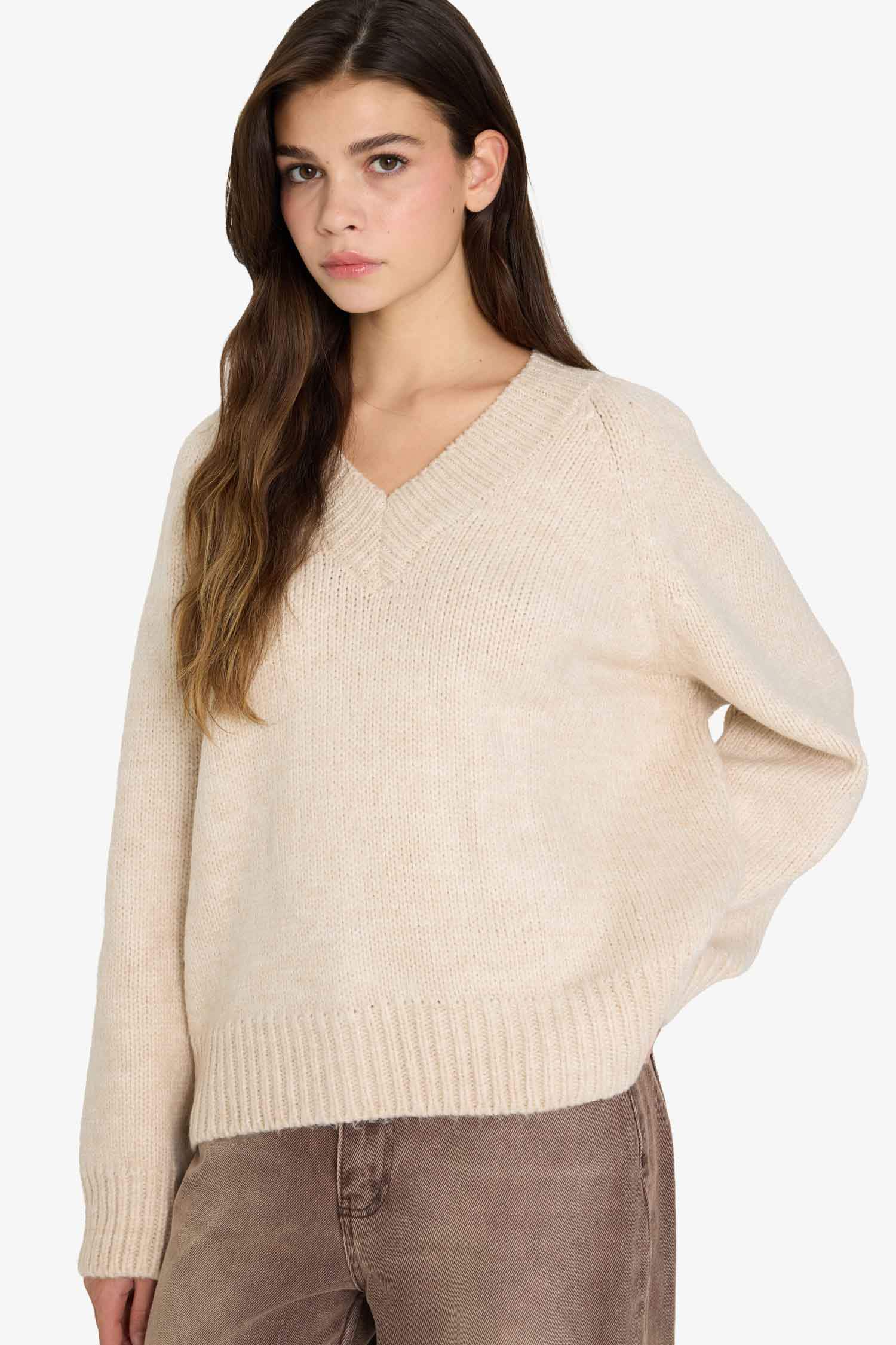 Oversize Fit V-Neck Pullover
