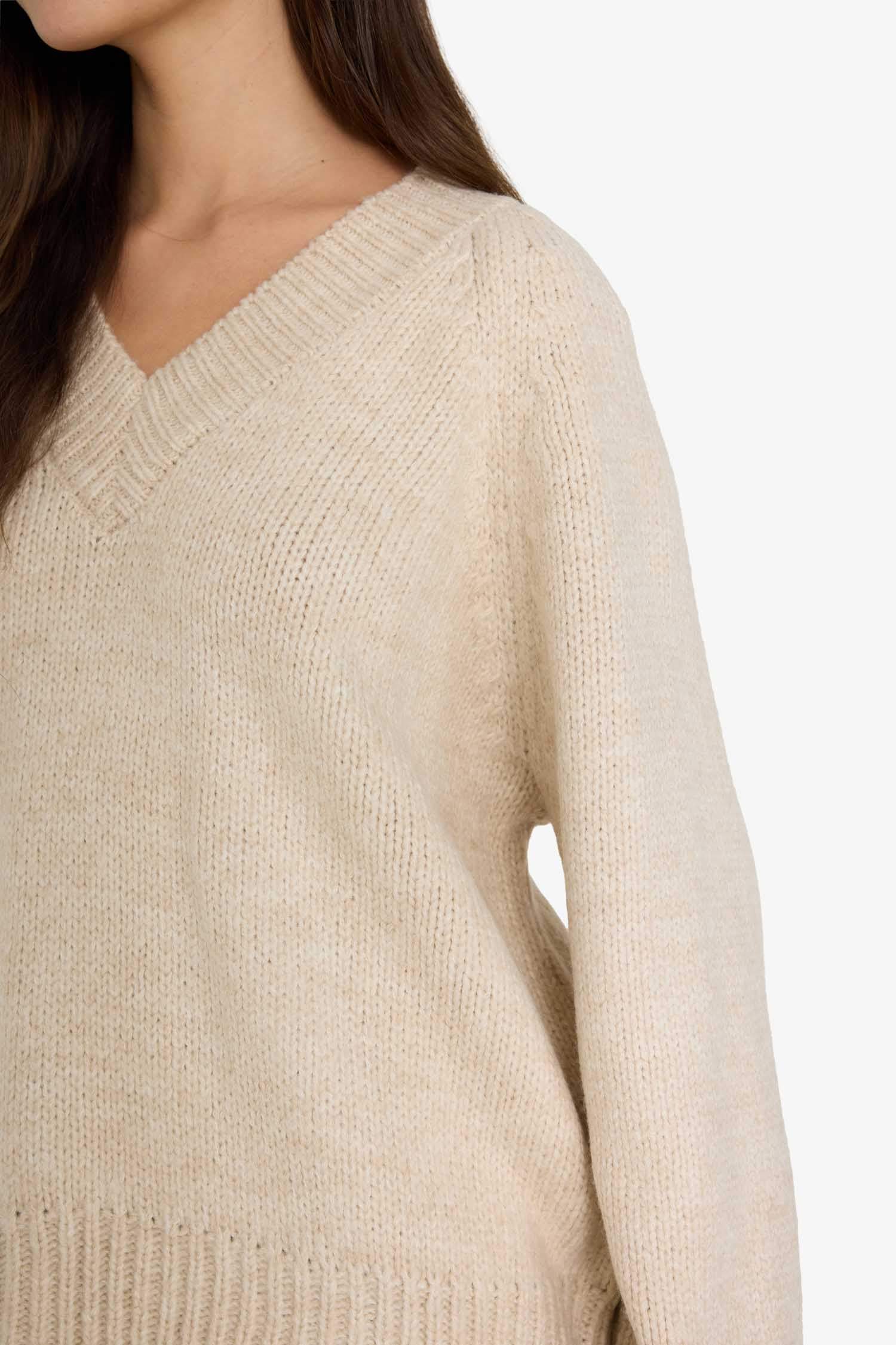 Oversize Fit V-Neck Pullover
