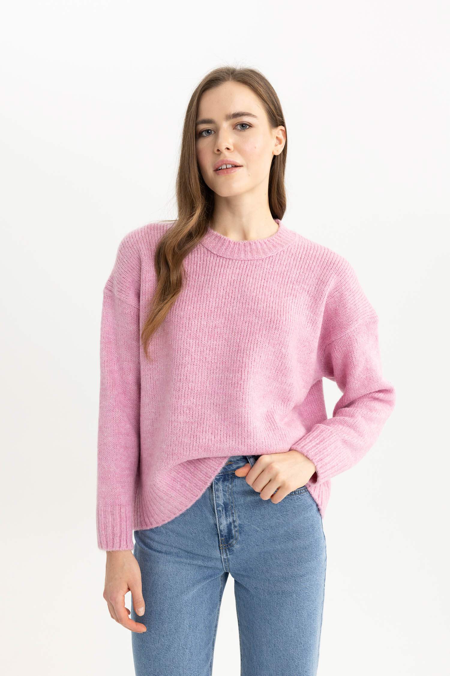 Regular Fit Bisiklet Yaka Triko Kazak