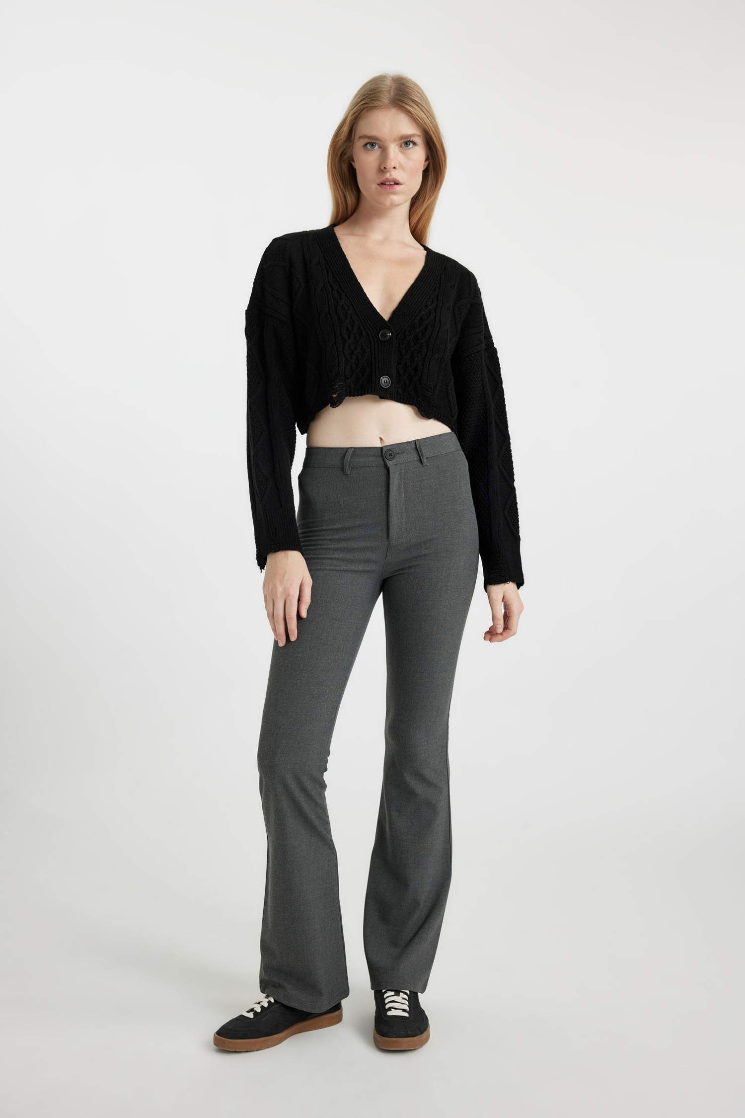 Regular Fit V-Neck Knitwear Cardigan