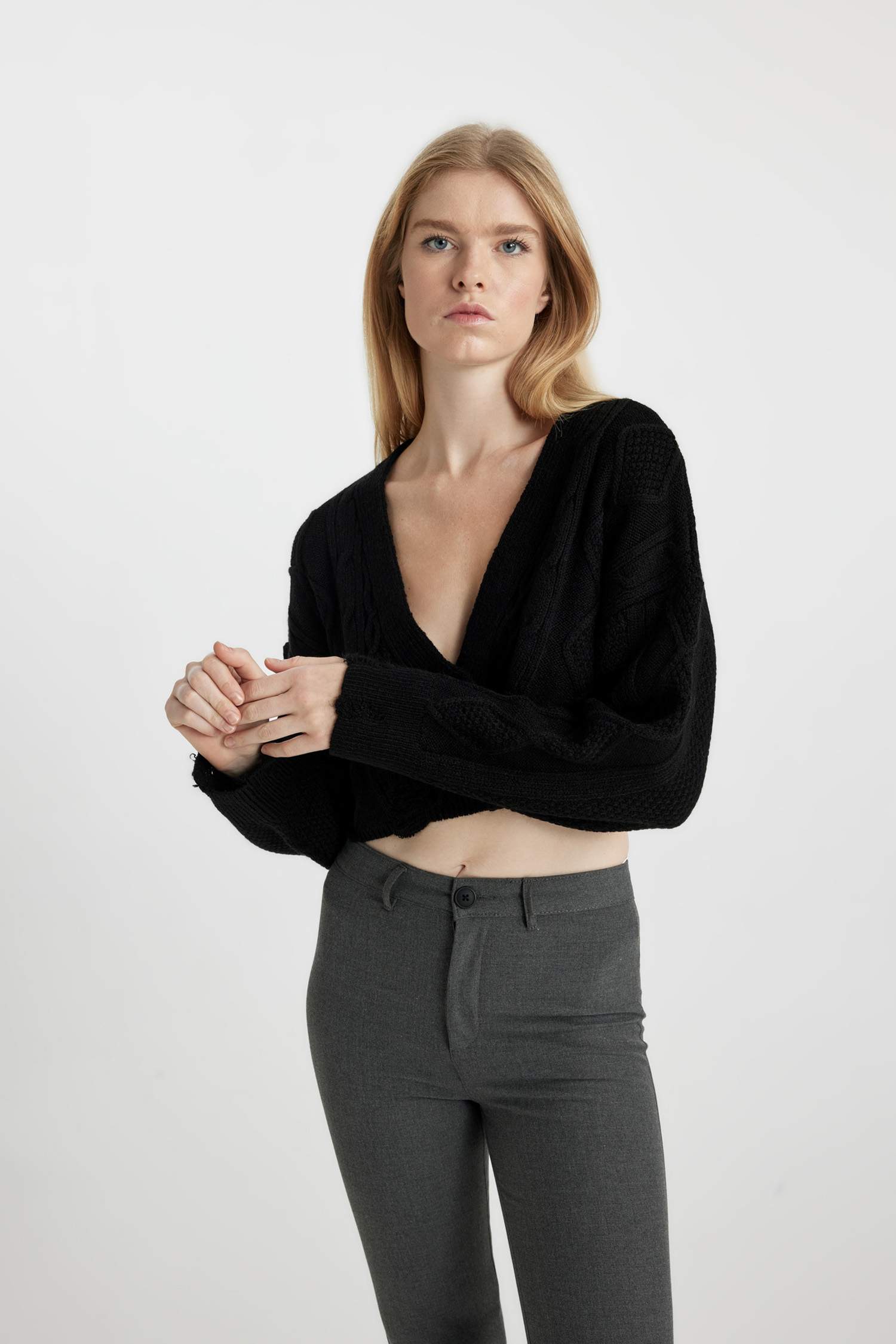 Regular Fit V-Neck Knitwear Cardigan