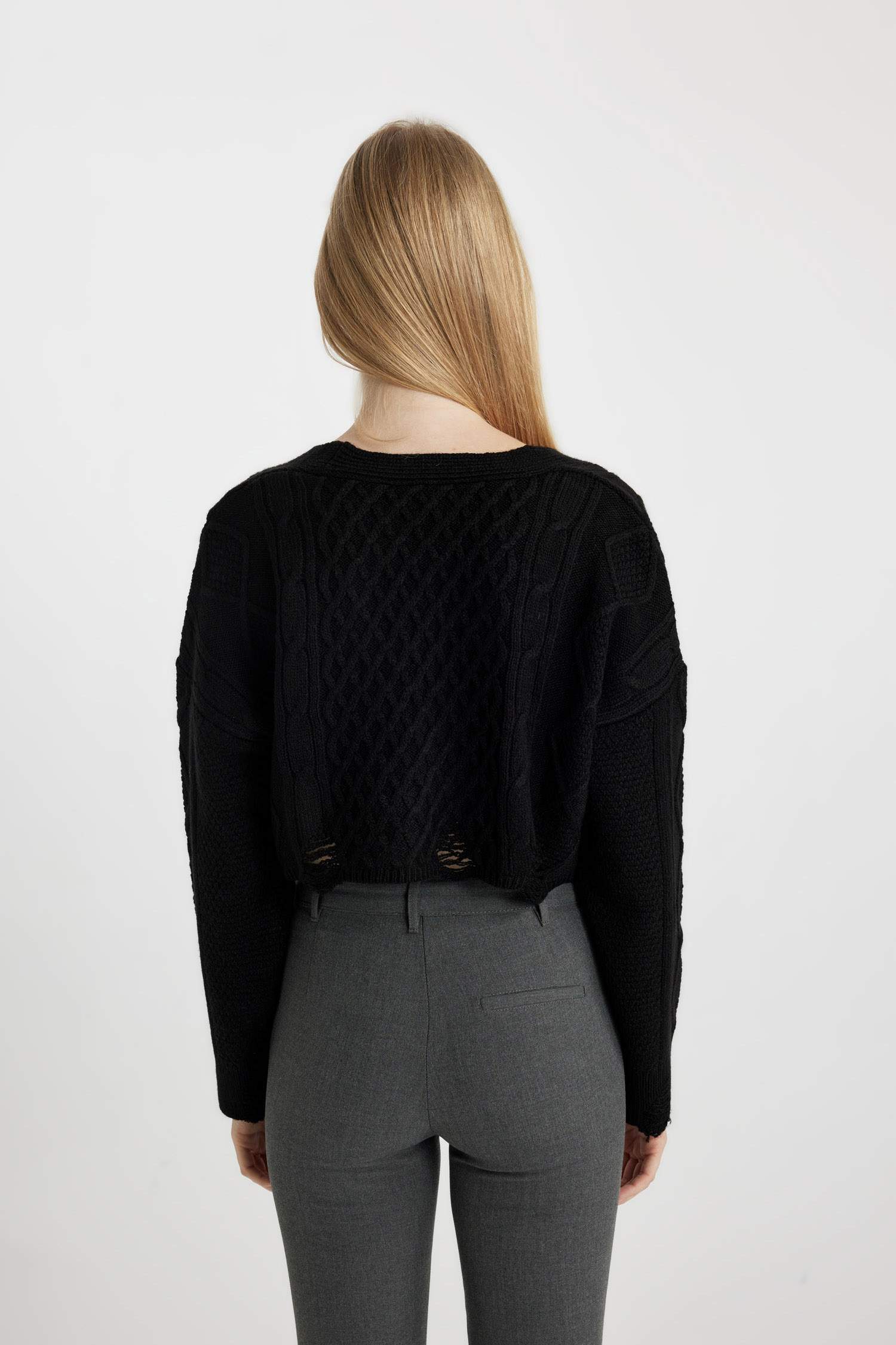 Regular Fit V-Neck Knitwear Cardigan