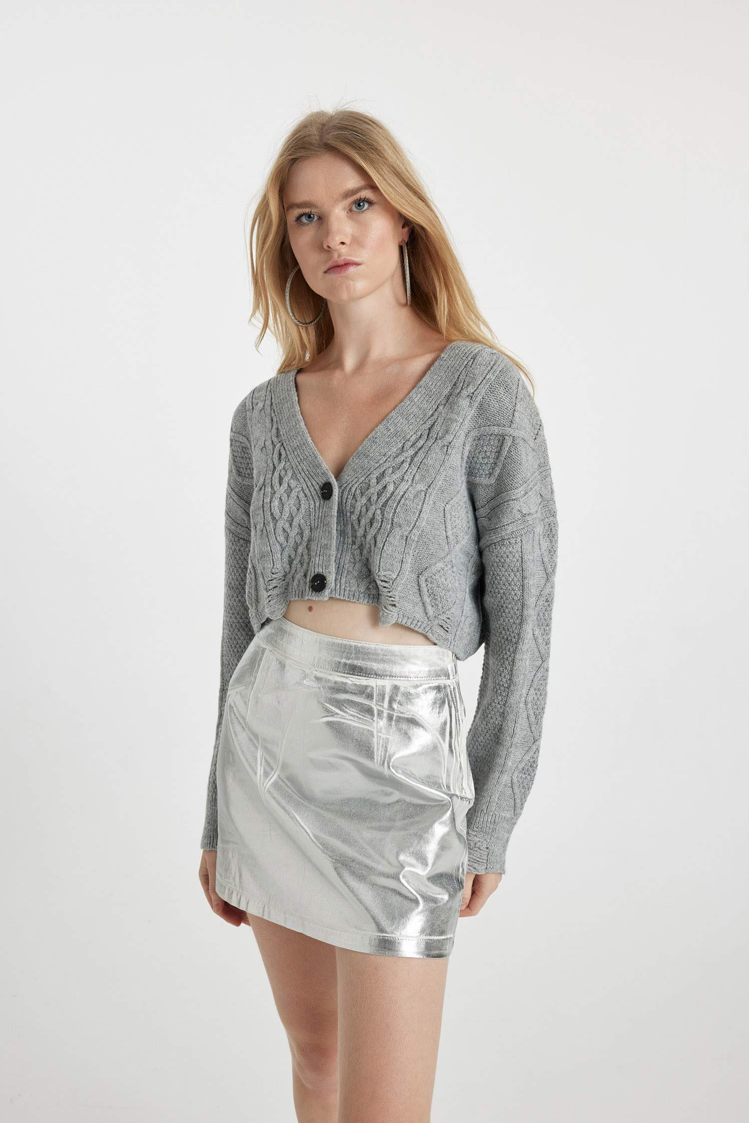 Regular Fit V Yaka Triko Hırka