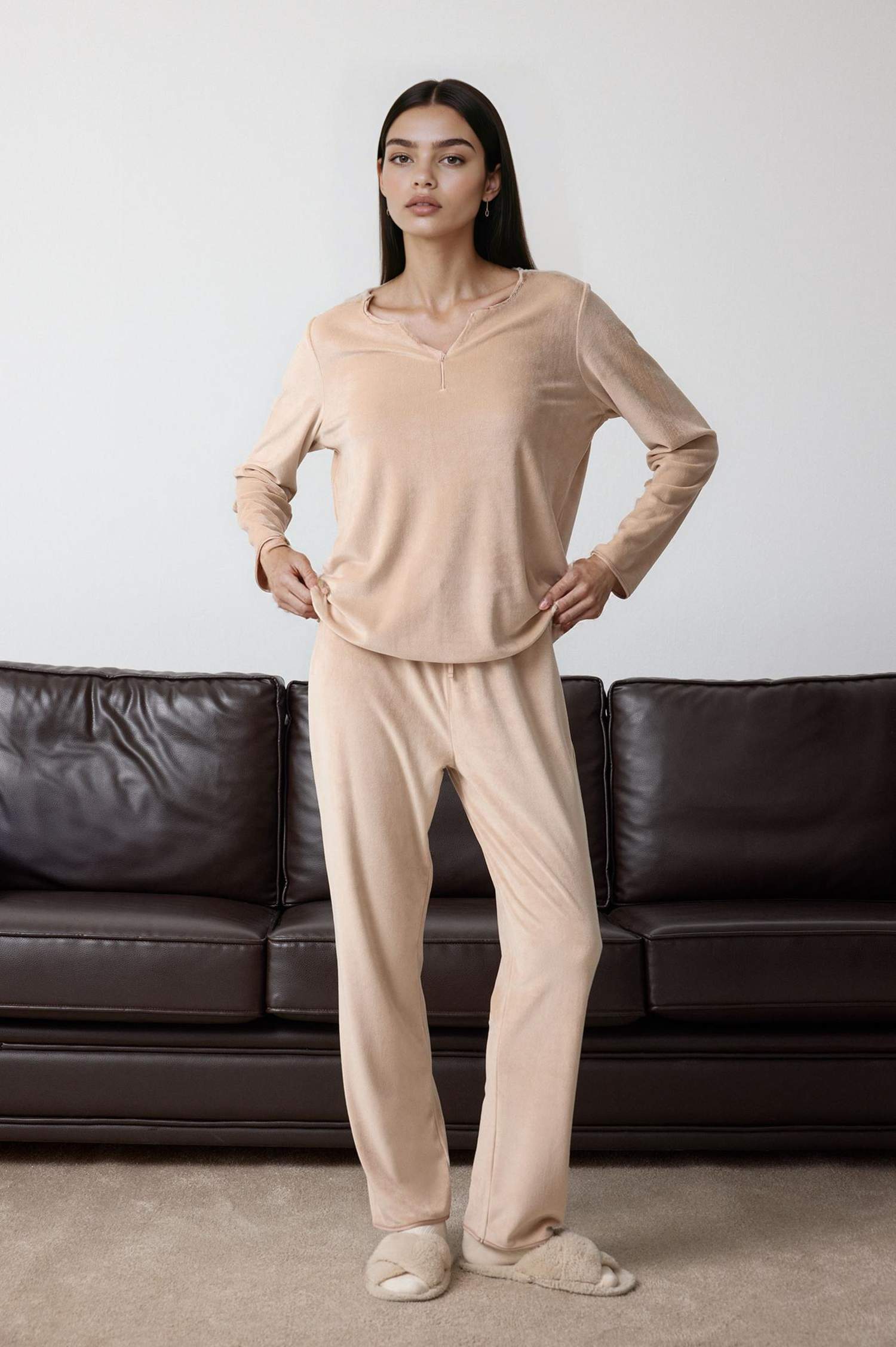 Fall in Love Regular Fit Top Bottoms 2 Piece Pajama Set