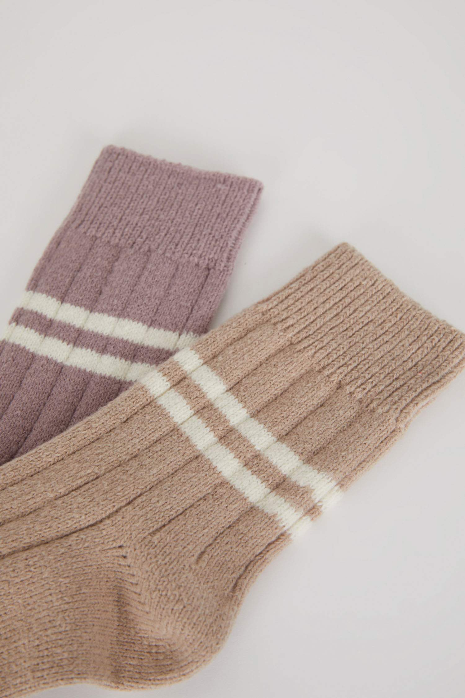 جوارب شتوية قطن نسائي - قطعتين