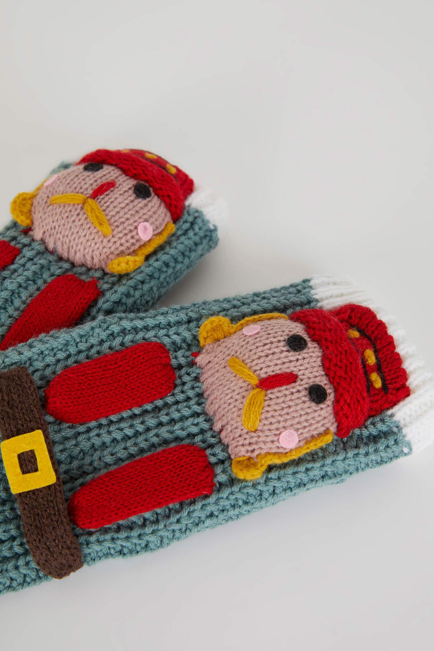 Kadın Yılbaşı Temalı Aplike Pamuklu Uzun Çorap