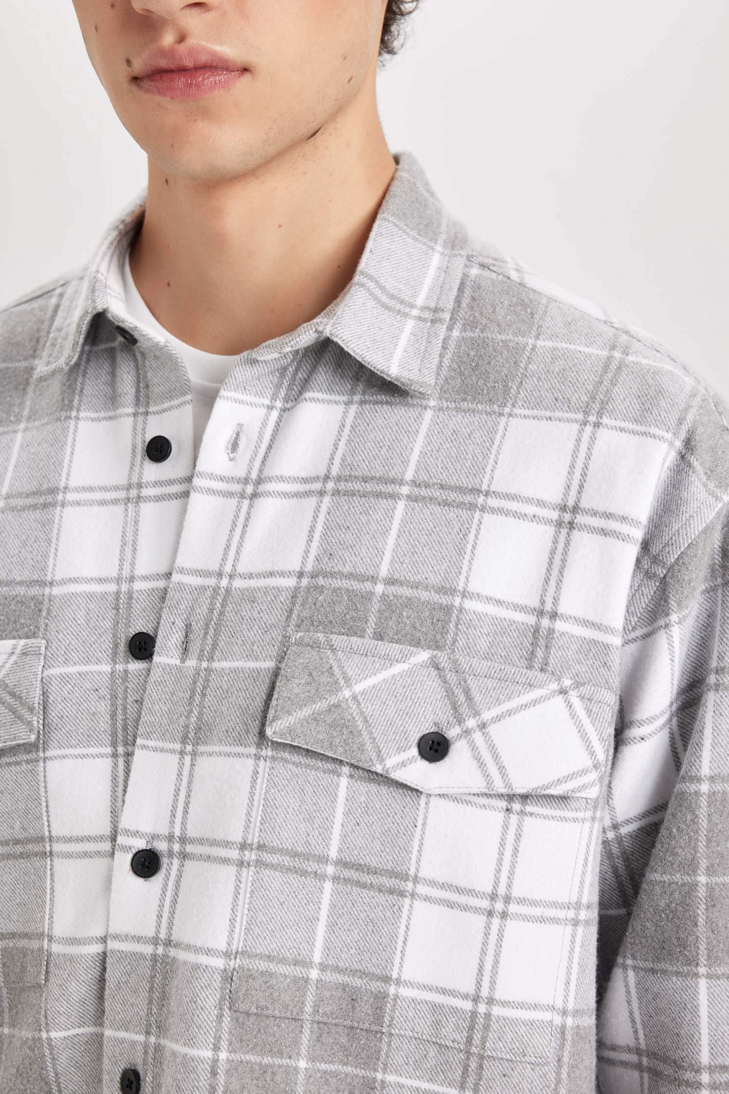 Relax Fit Woodcutter Plaid Long Sleeve Shirt