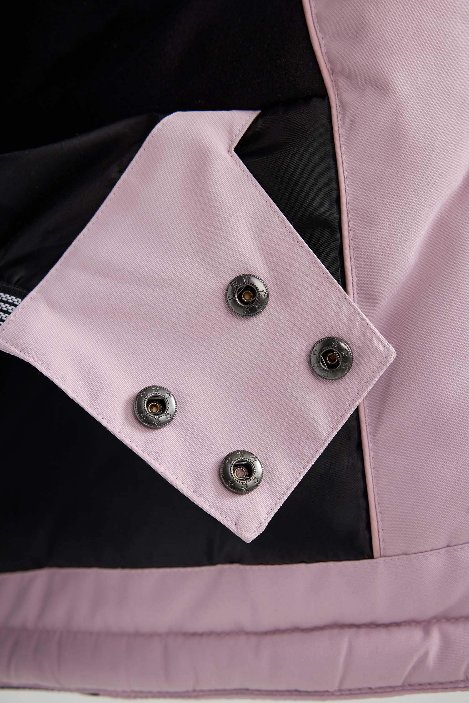 Kayak Montu Su İtici Renk Bloklu Çıkarılabilir Kapüşonlu Reflektörlü Polar Astarlı