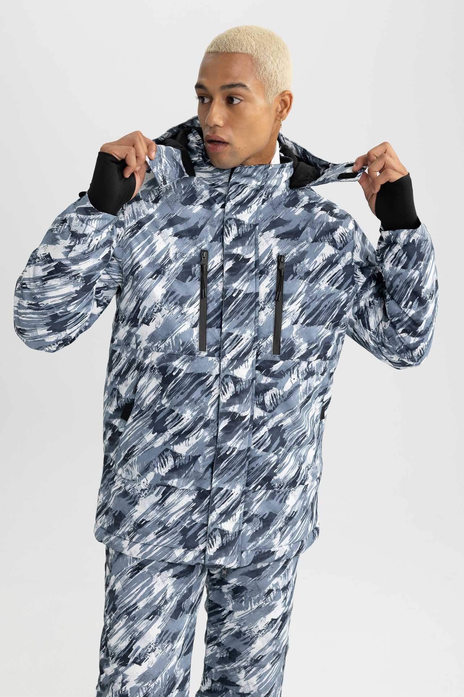 Kayak Montu Su İtici Rüzgar Geçirmez Kapüşonlu Polar Astarlı Ultra Korumalı Reflektörlü