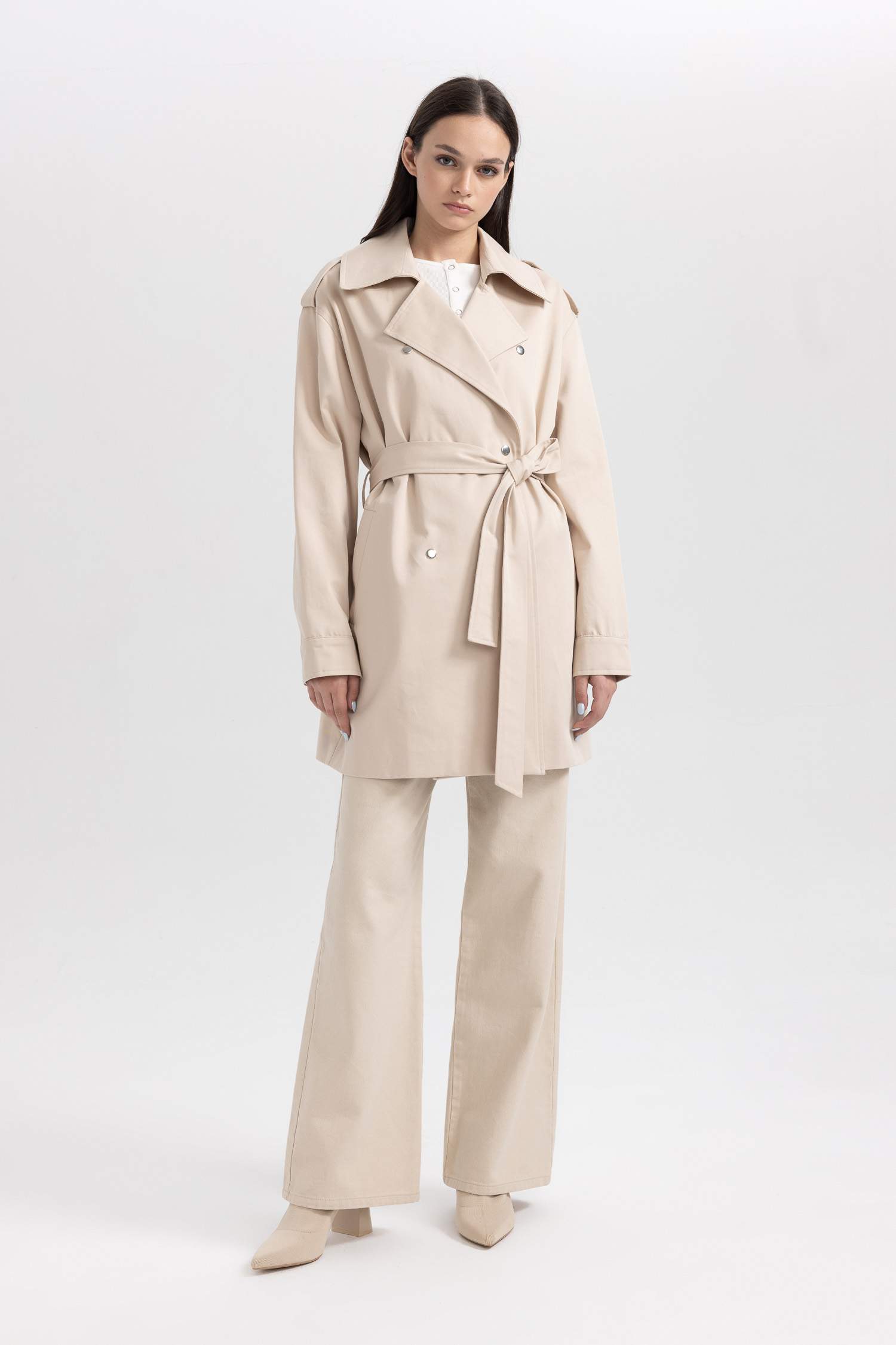 Тренчкот свободного крою для жінок