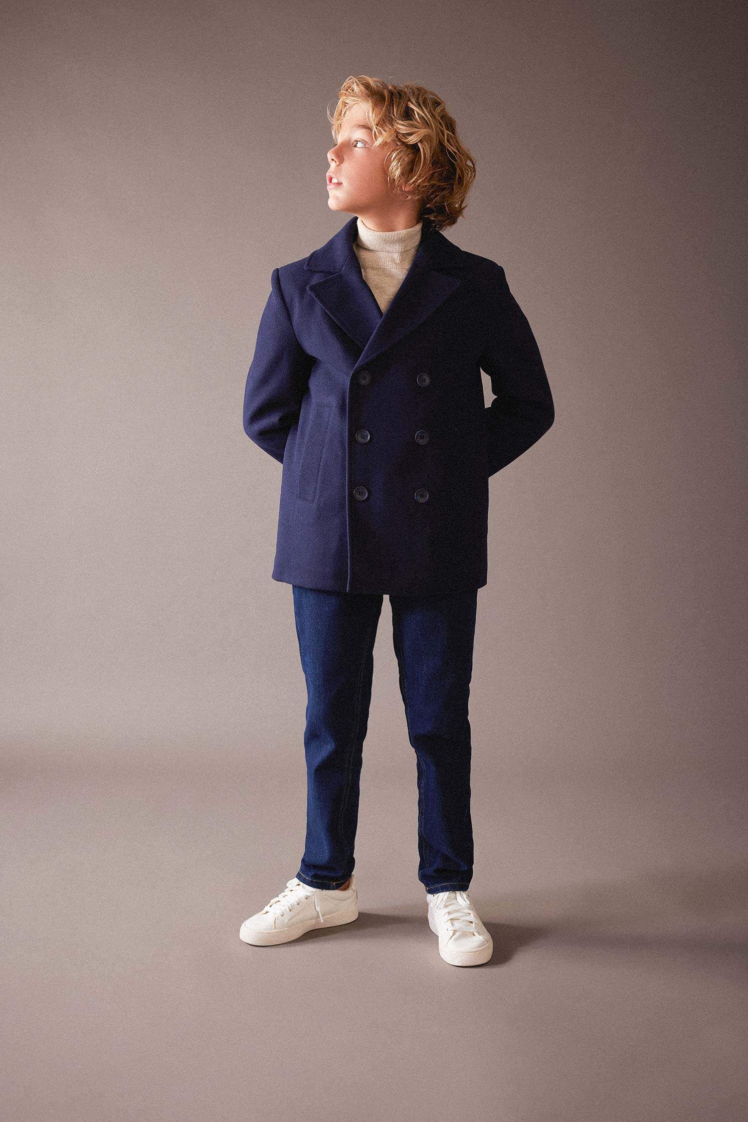 Кашемировое пальто для мальчиков