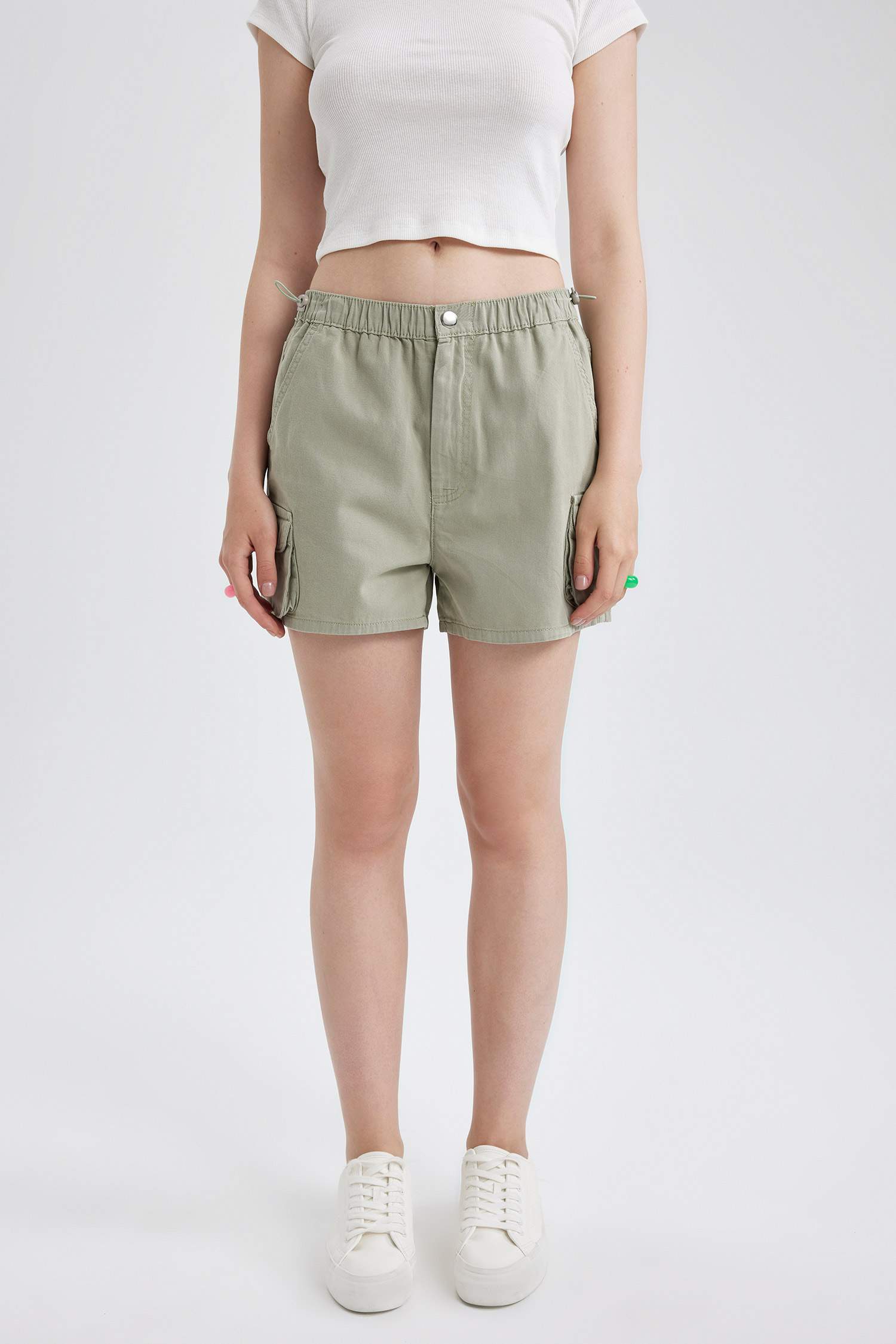 Coool Regular Fit Normal Bel Gabardin %100 Pamuk Şort