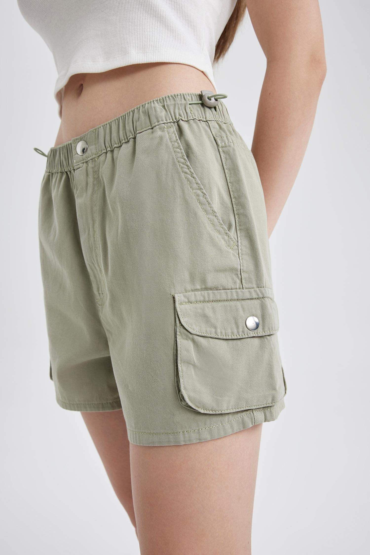 Coool Regular Fit Normal Bel Gabardin %100 Pamuk Şort